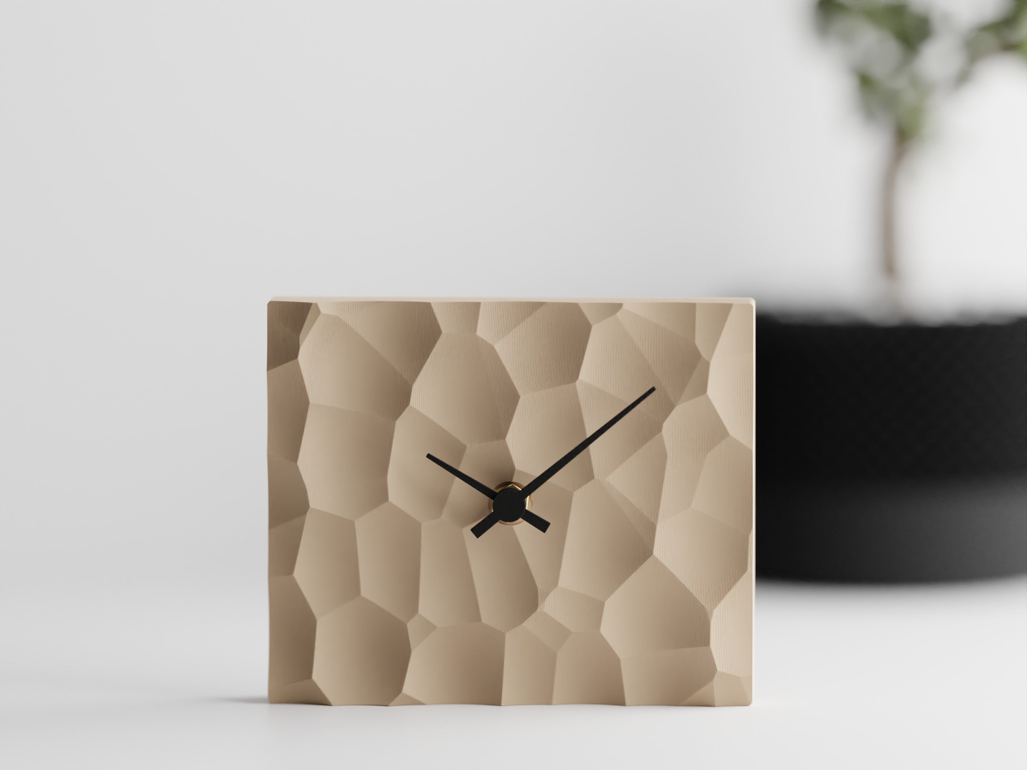 NovaCraft Voronoi Clock 3D Printed Wall Clock For Modern Decor