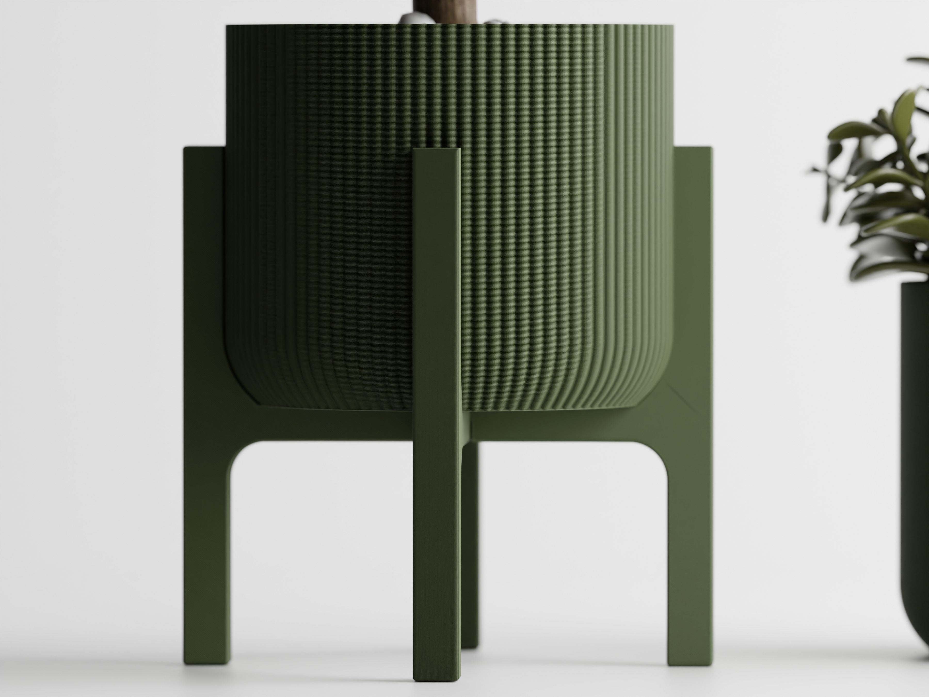 Elevare 3D Printed Plant Pot On Four Legged Platform