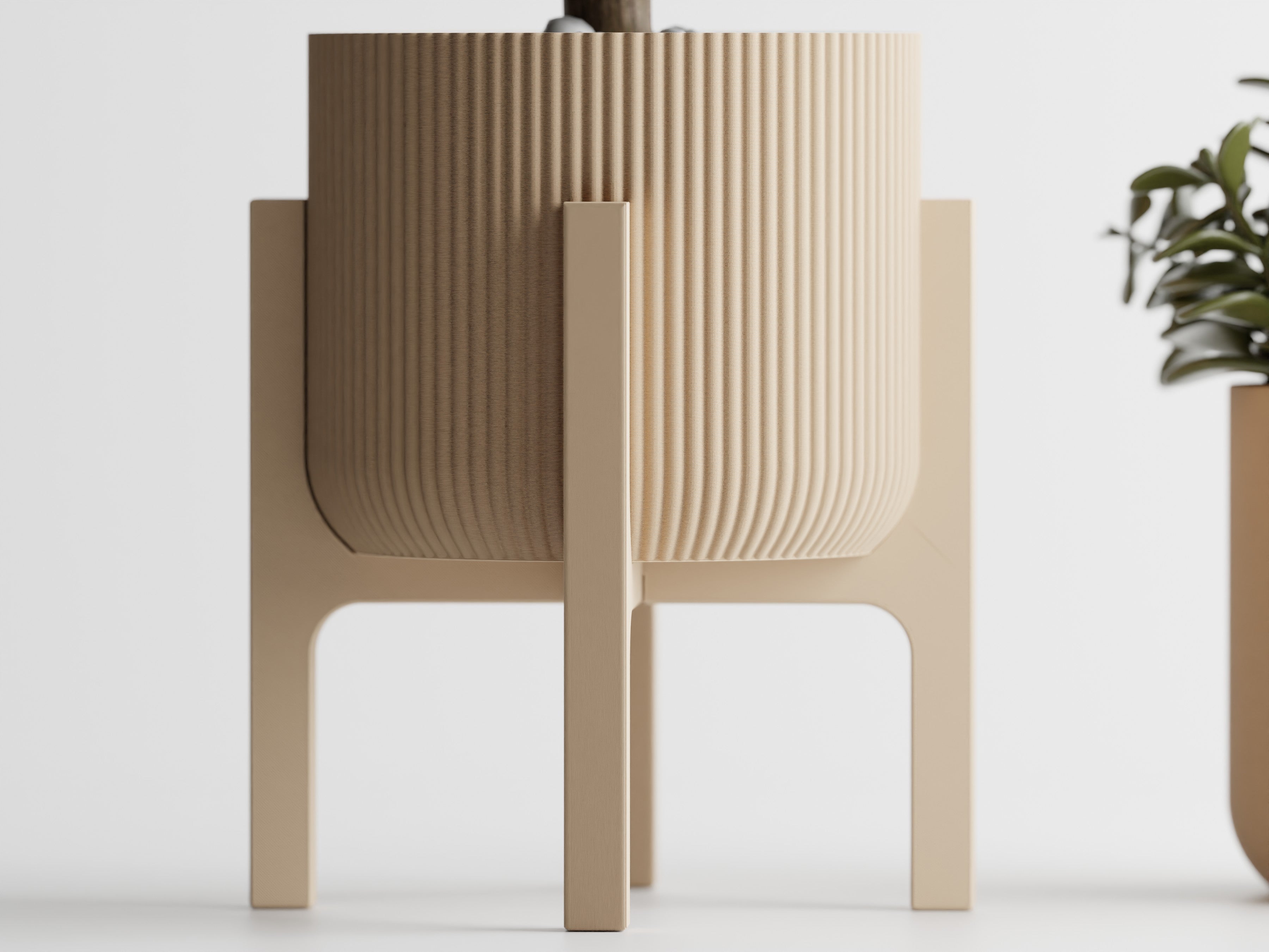 Elevare 3D Printed Plant Pot On Four Legged Platform