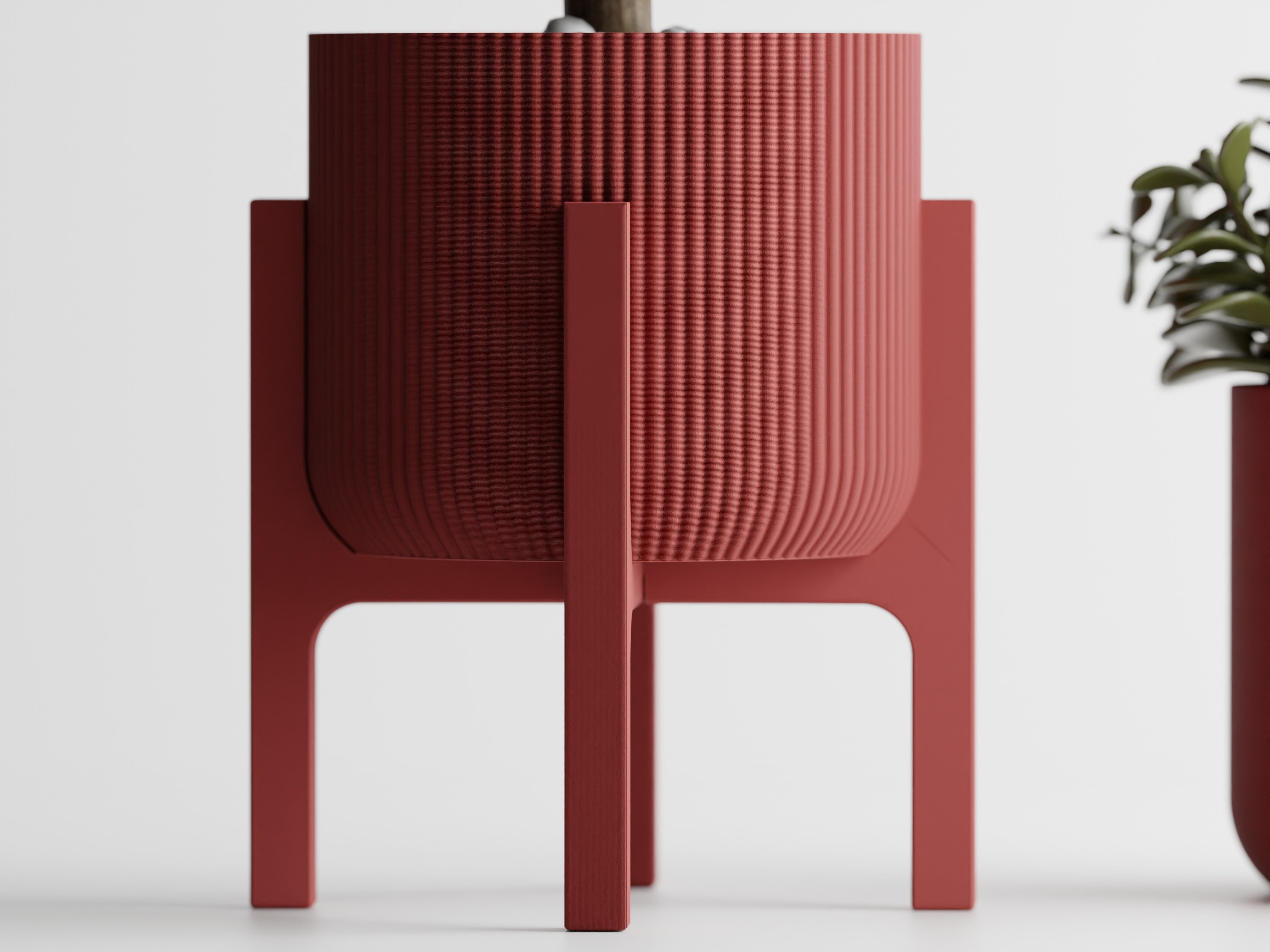 Elevare 3D Printed Plant Pot On Four Legged Platform