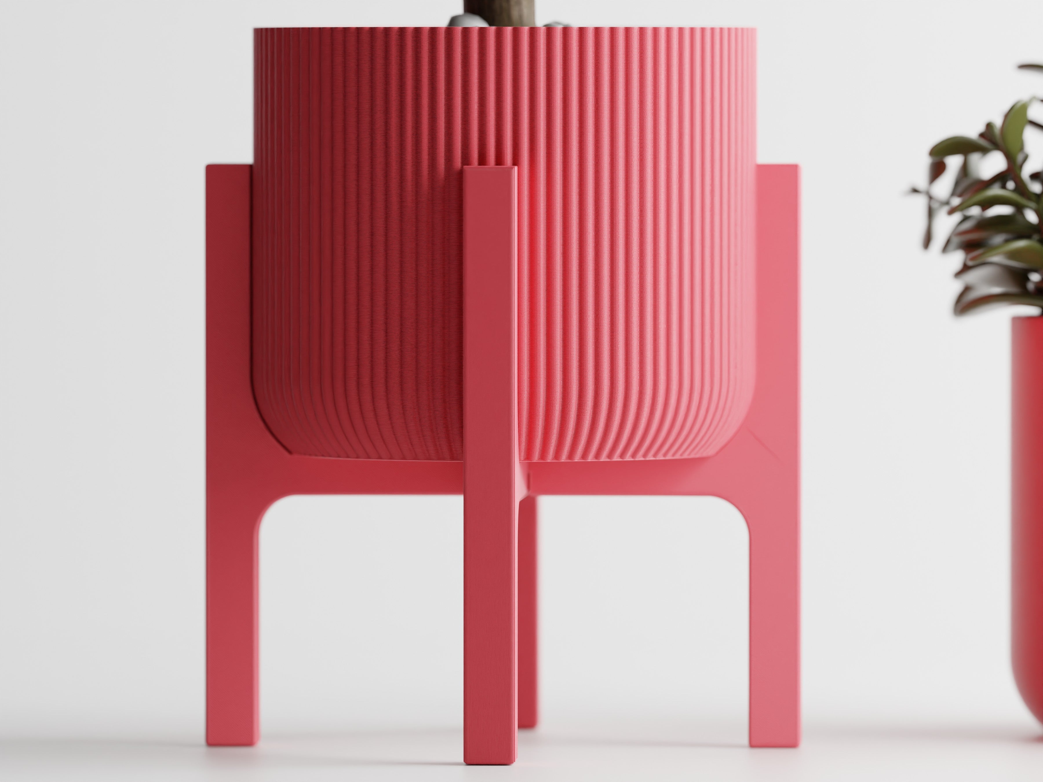 Elevare 3D Printed Plant Pot On Four Legged Platform