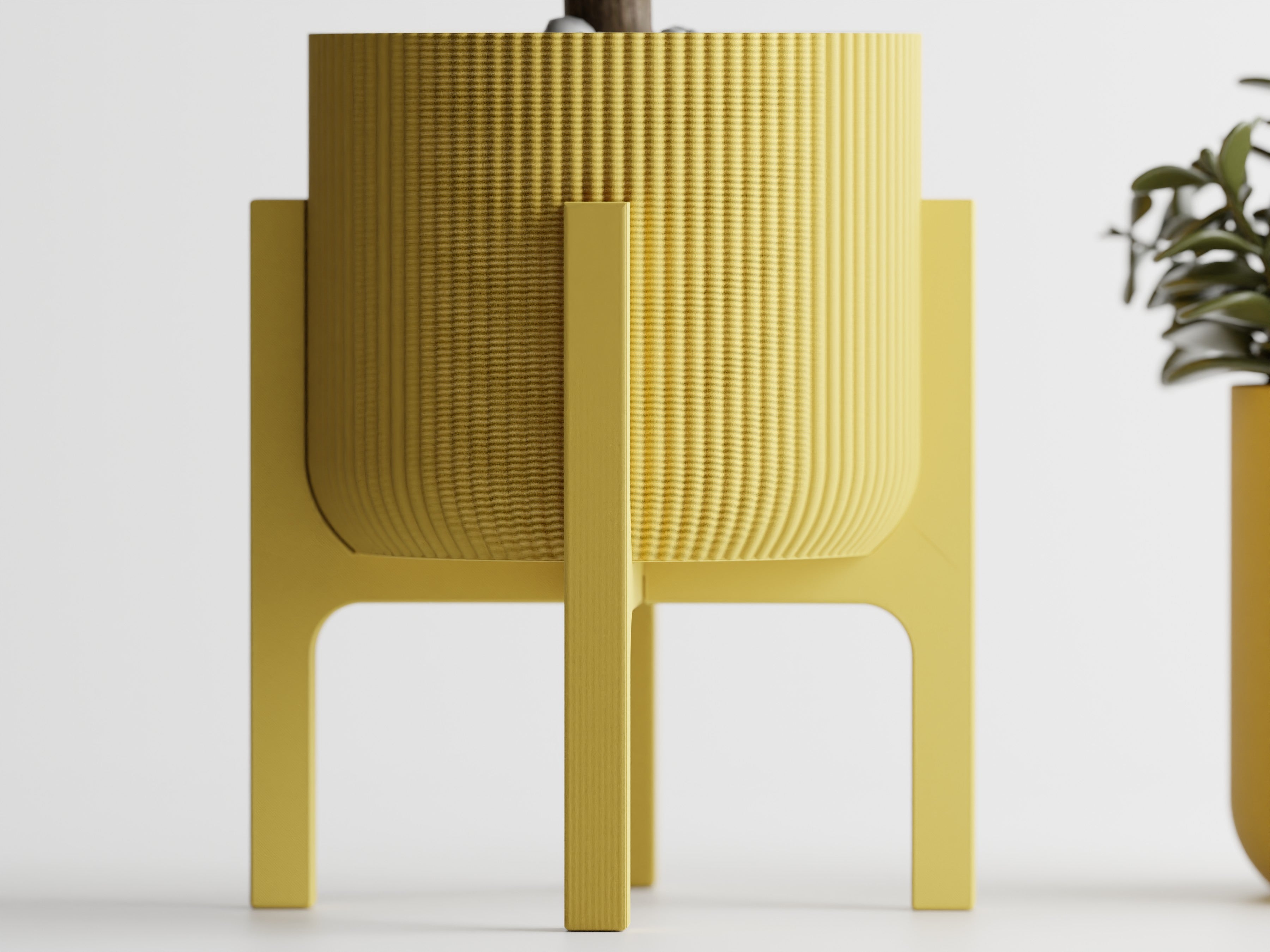 Elevare 3D Printed Plant Pot On Four Legged Platform