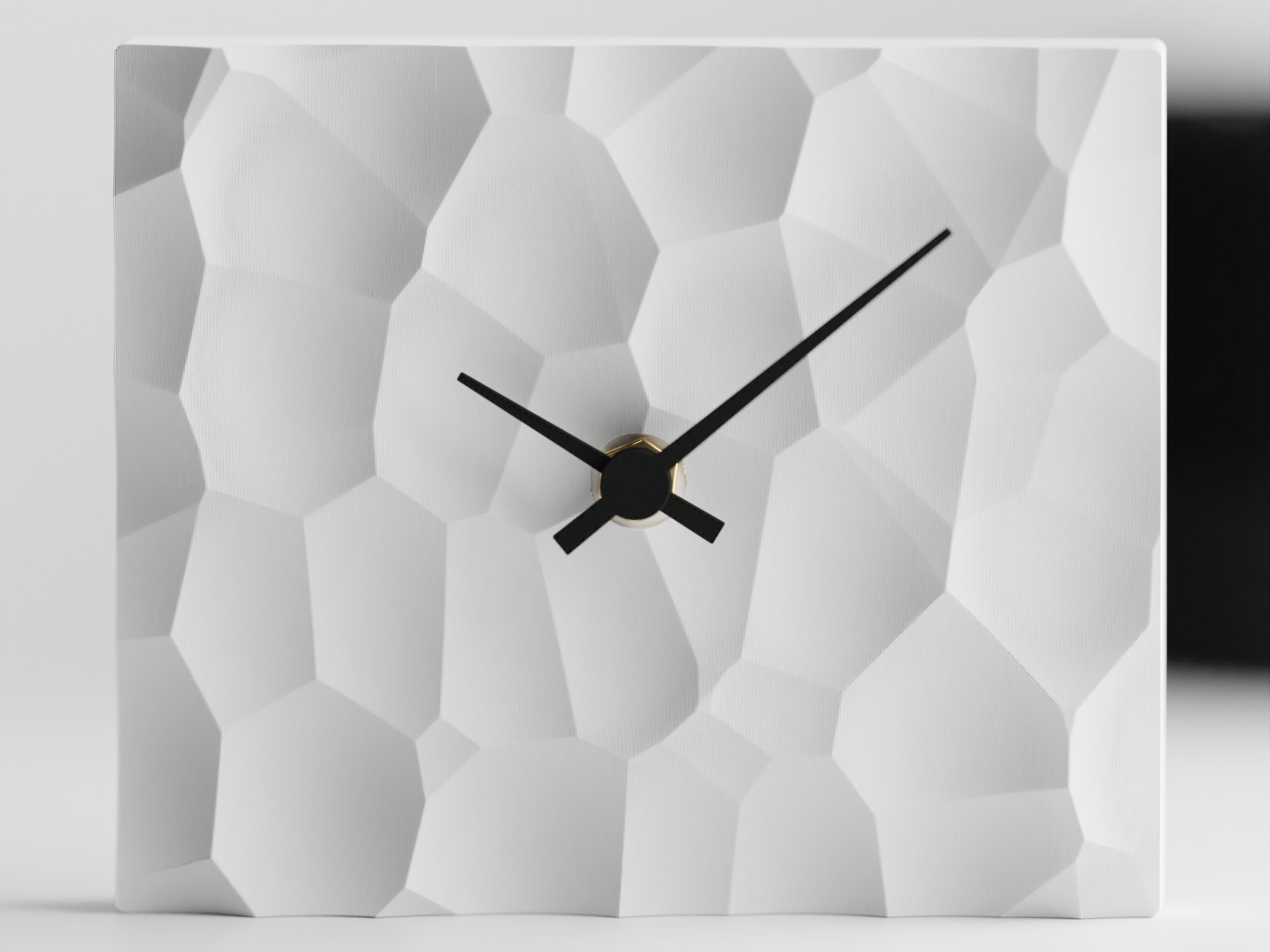 NovaCraft Voronoi Clock 3D Printed Wall Clock For Modern Decor