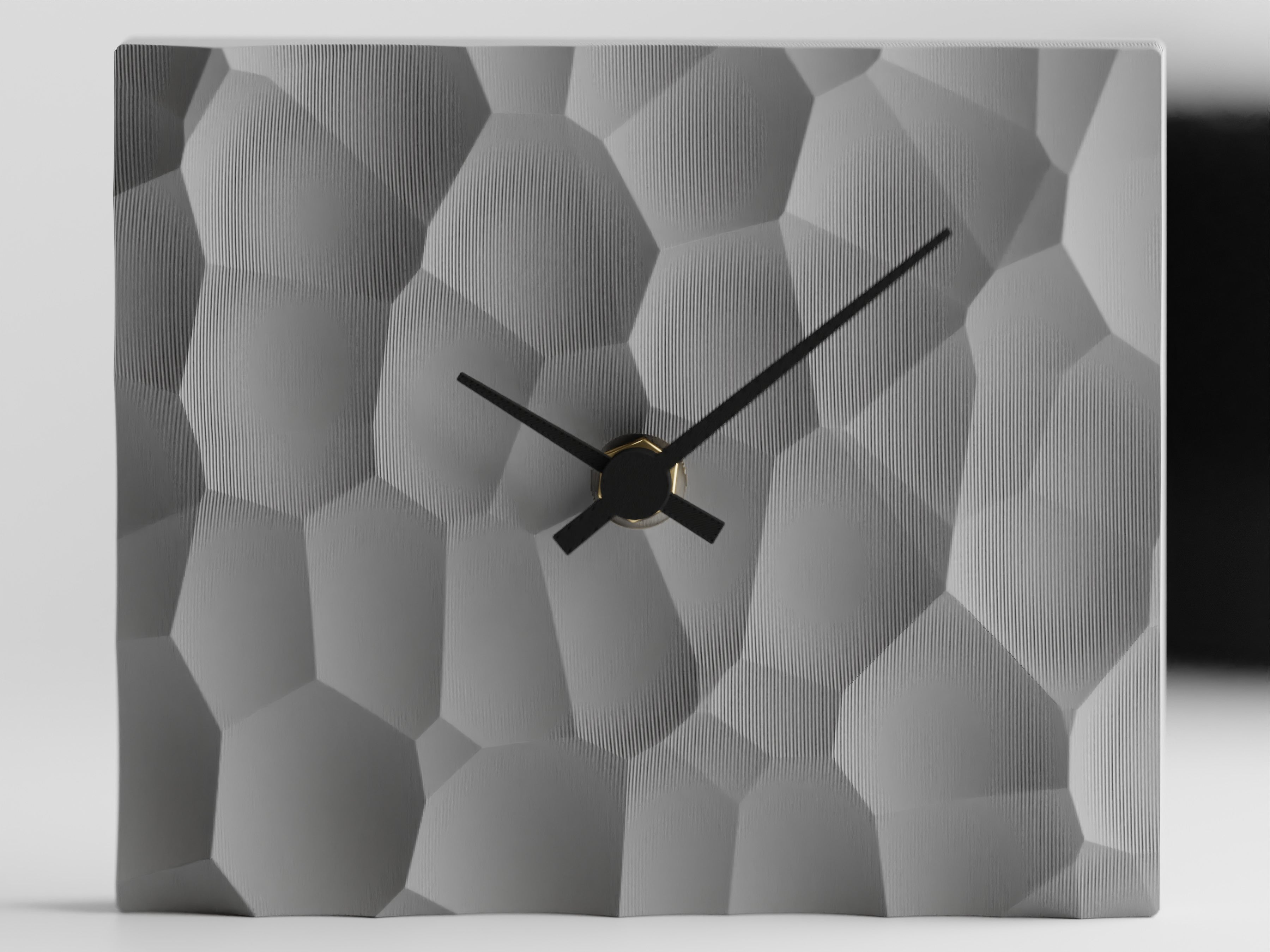 NovaCraft Voronoi Clock 3D Printed Wall Clock For Modern Decor