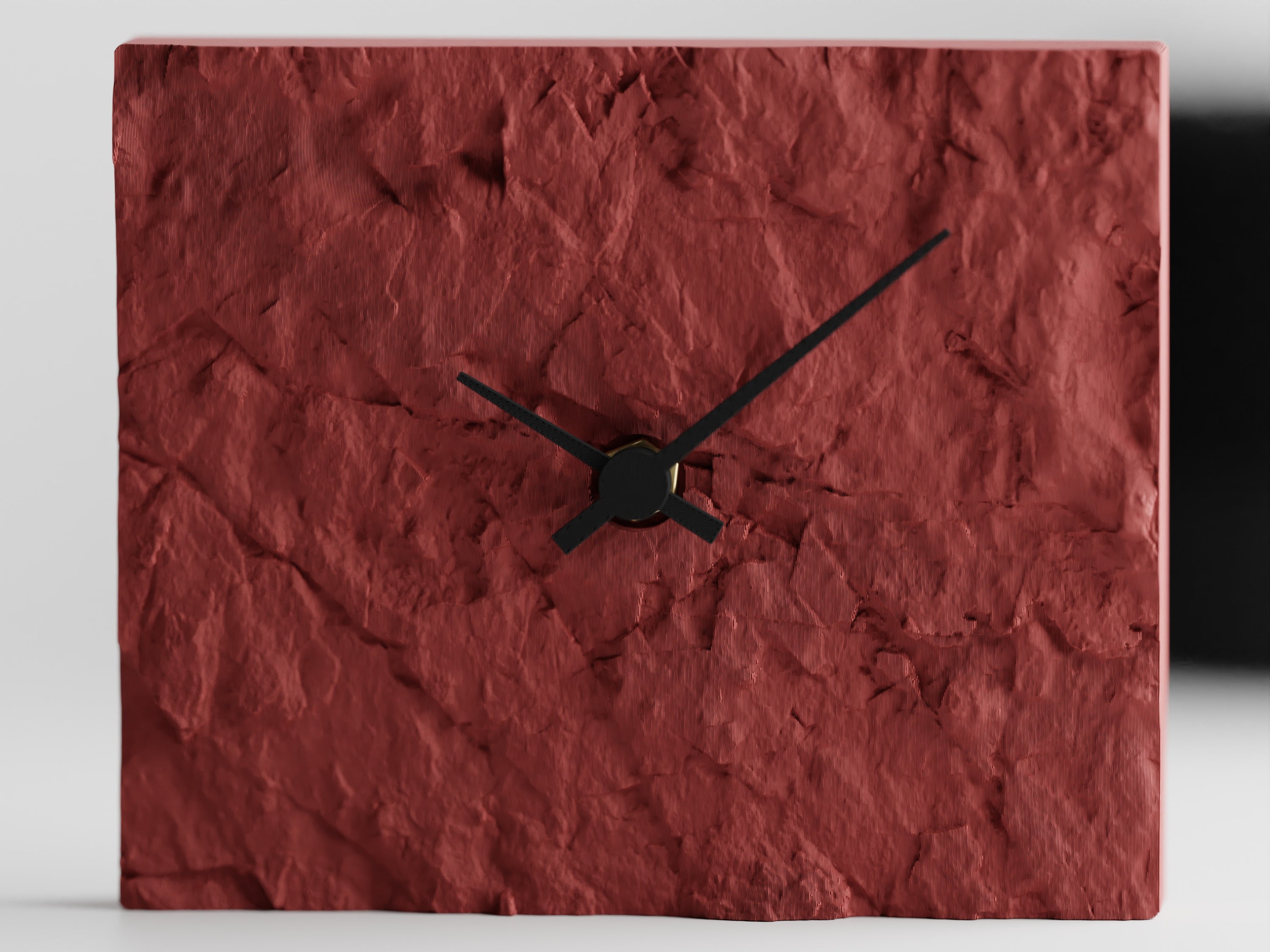 NovaLine 3D Printed Rock Clock With Bold Silhouette Colorful Finishes