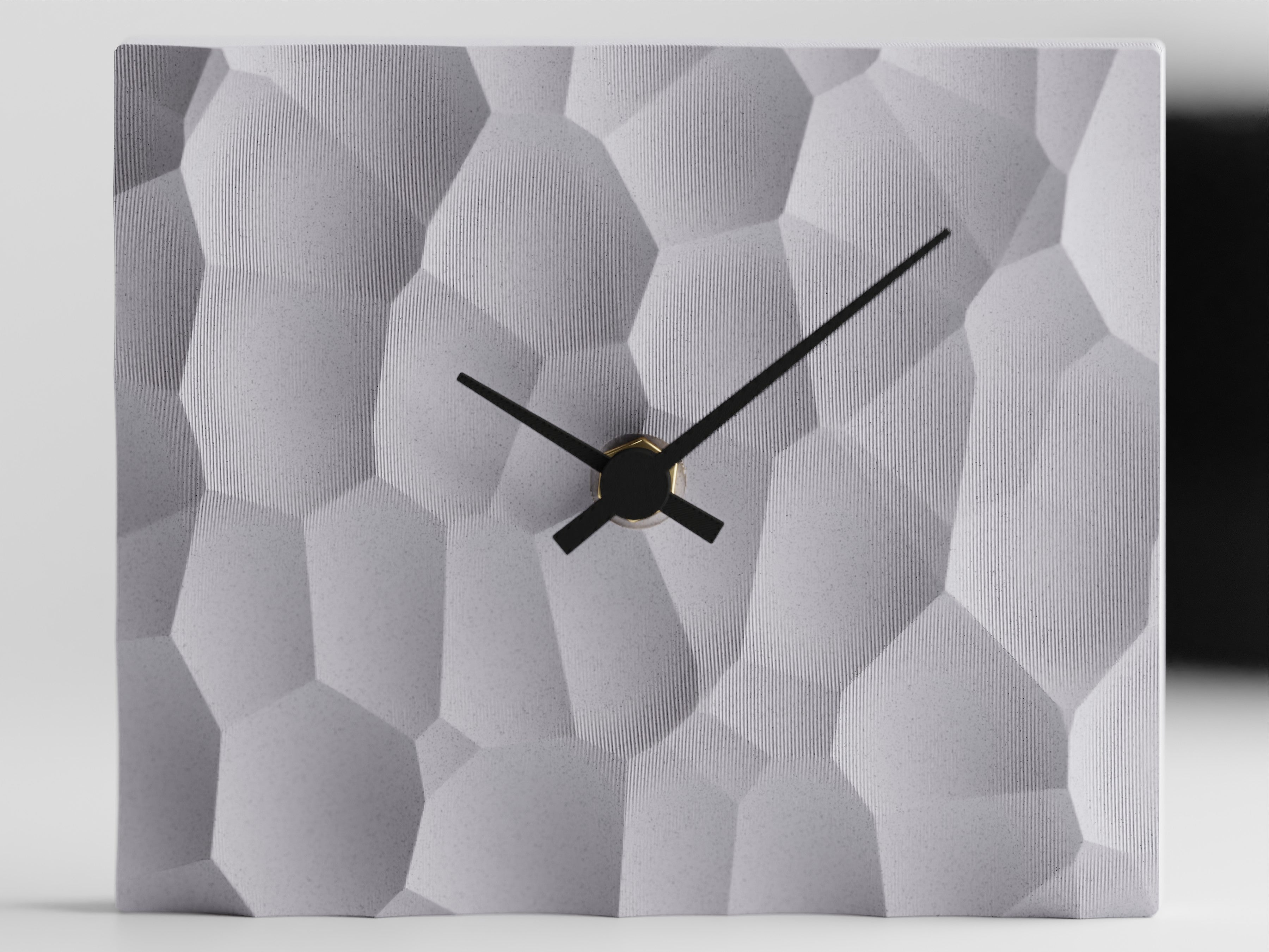 NovaCraft Voronoi Clock 3D Printed Wall Clock For Modern Decor