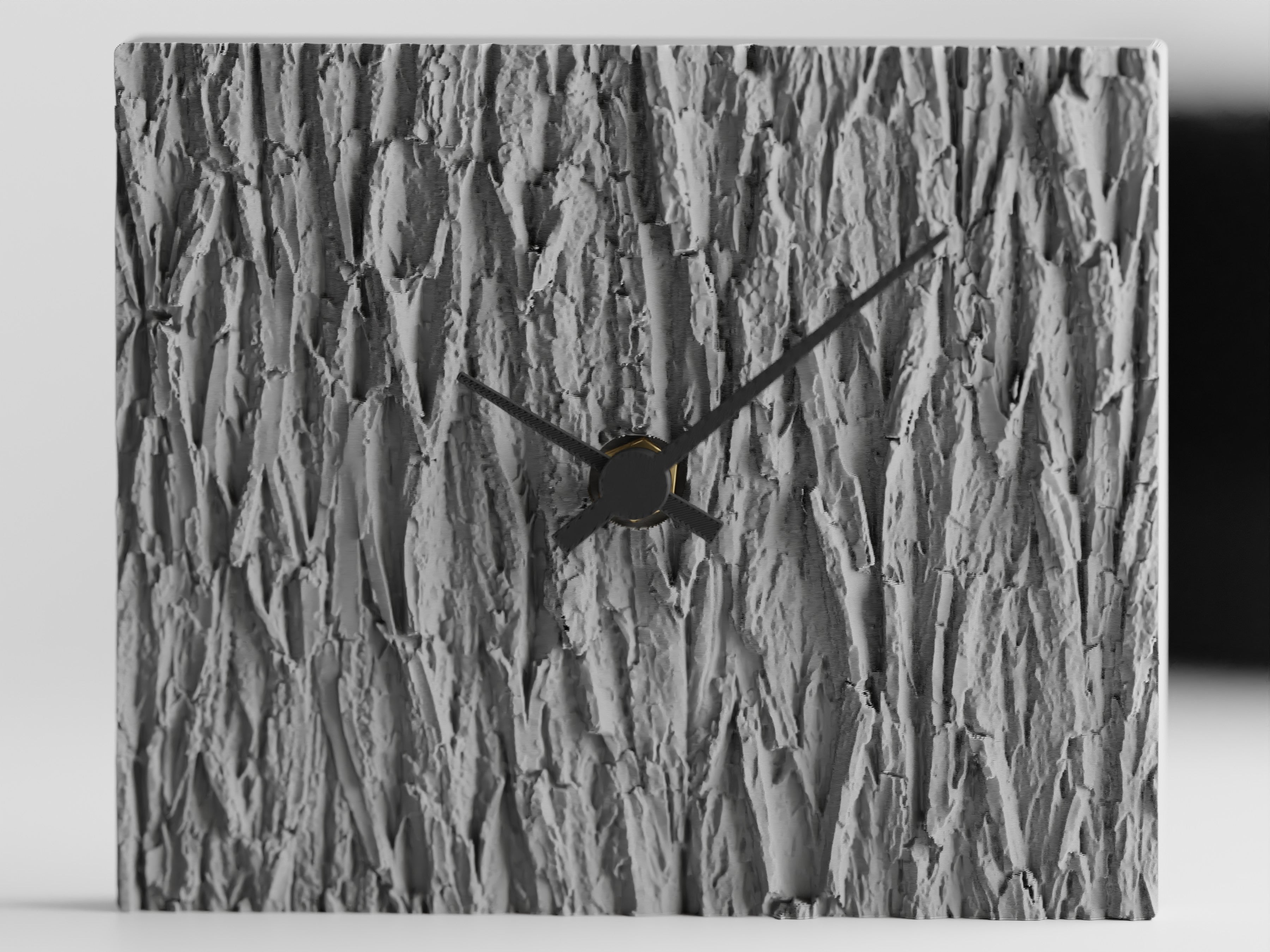 EverWood 3D Printed Wood Effect Clock With Quiet Timekeeping