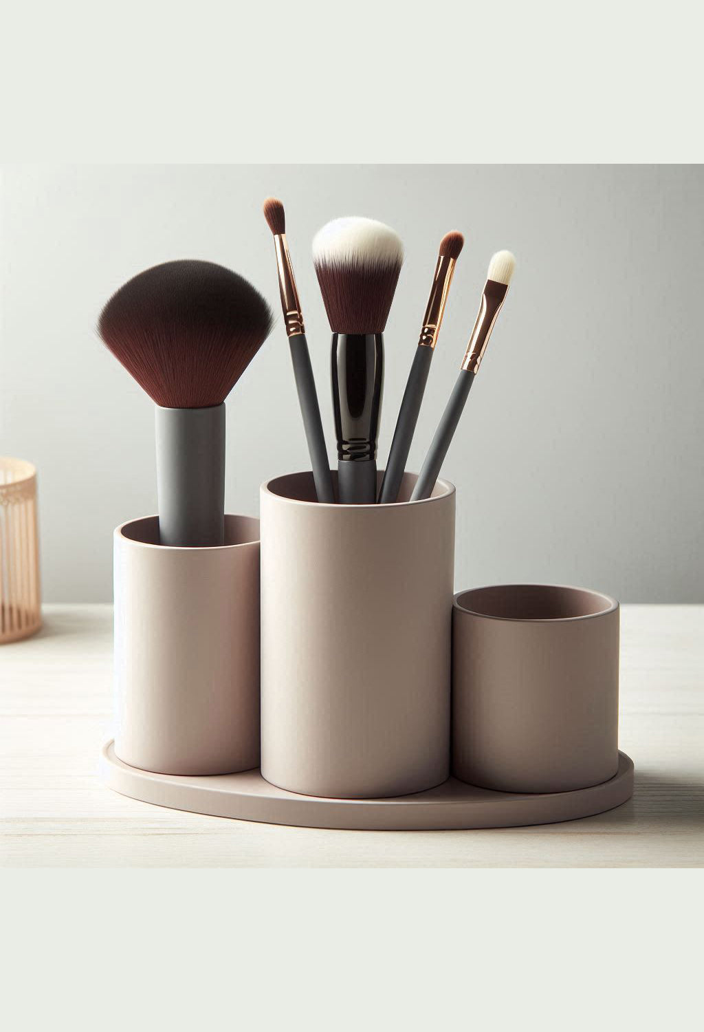 NovaCraft 3D Printed Makeup Organizer and Brush Holder for Vanity