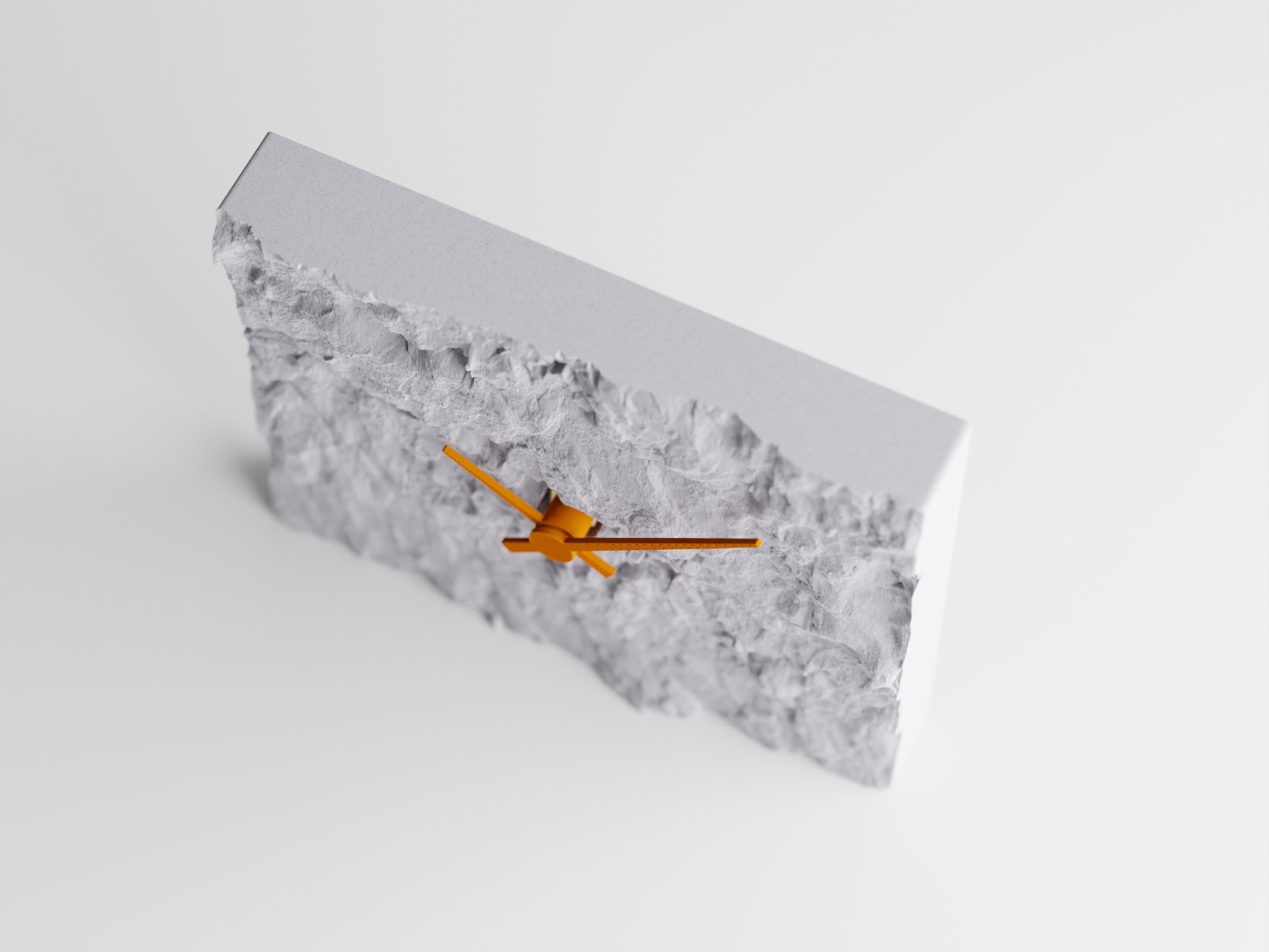 NovaLine 3D Printed Rock Clock With Bold Silhouette Colorful Finishes