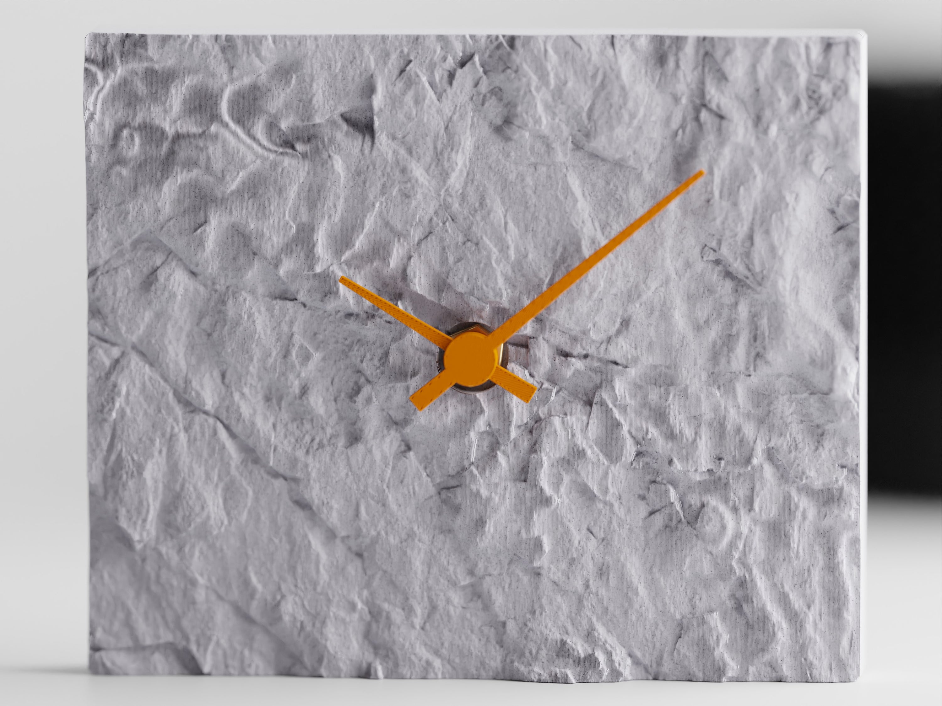 NovaLine 3D Printed Rock Clock With Bold Silhouette Colorful Finishes