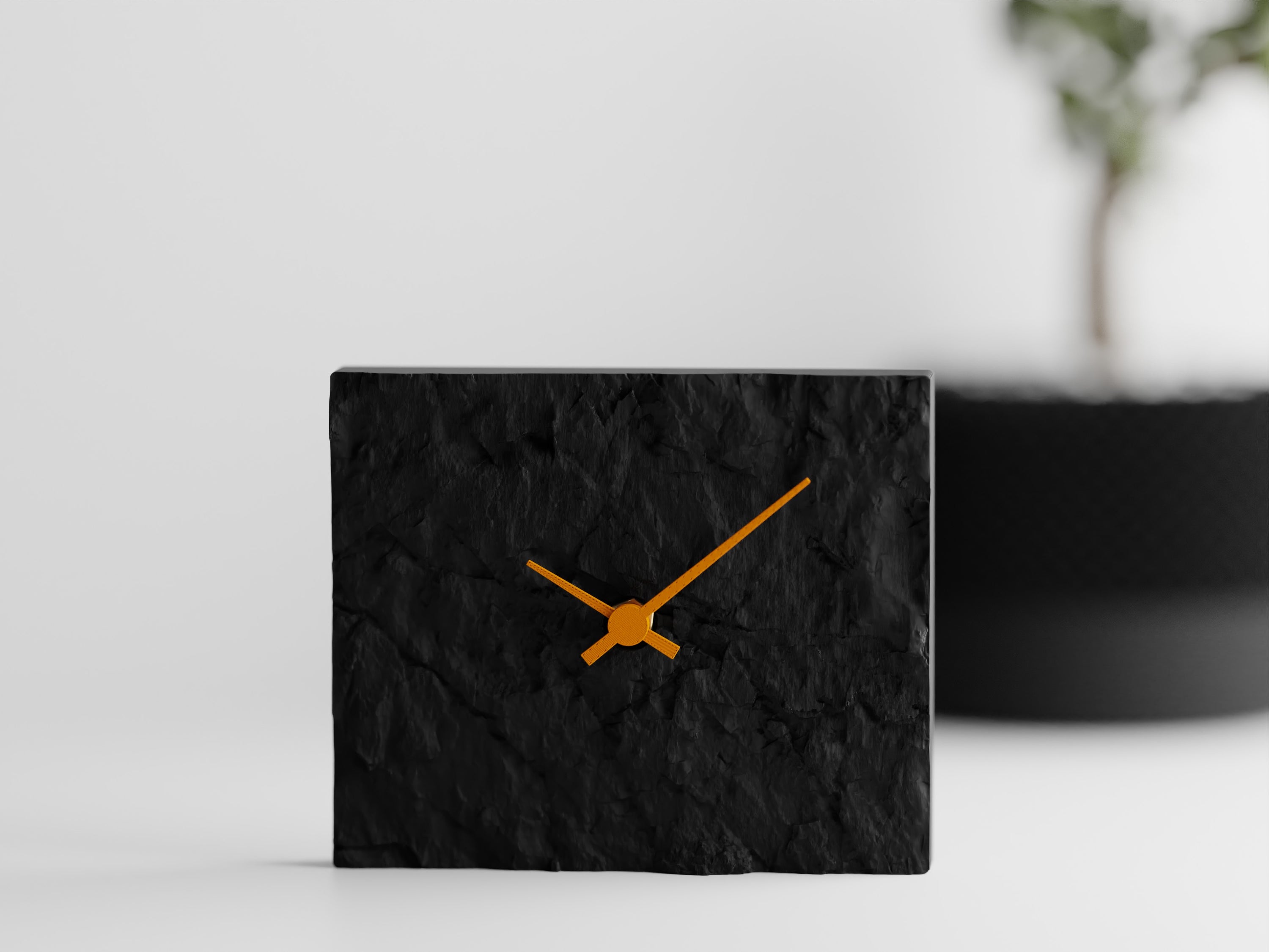 NovaLine 3D Printed Rock Clock With Bold Silhouette Colorful Finishes