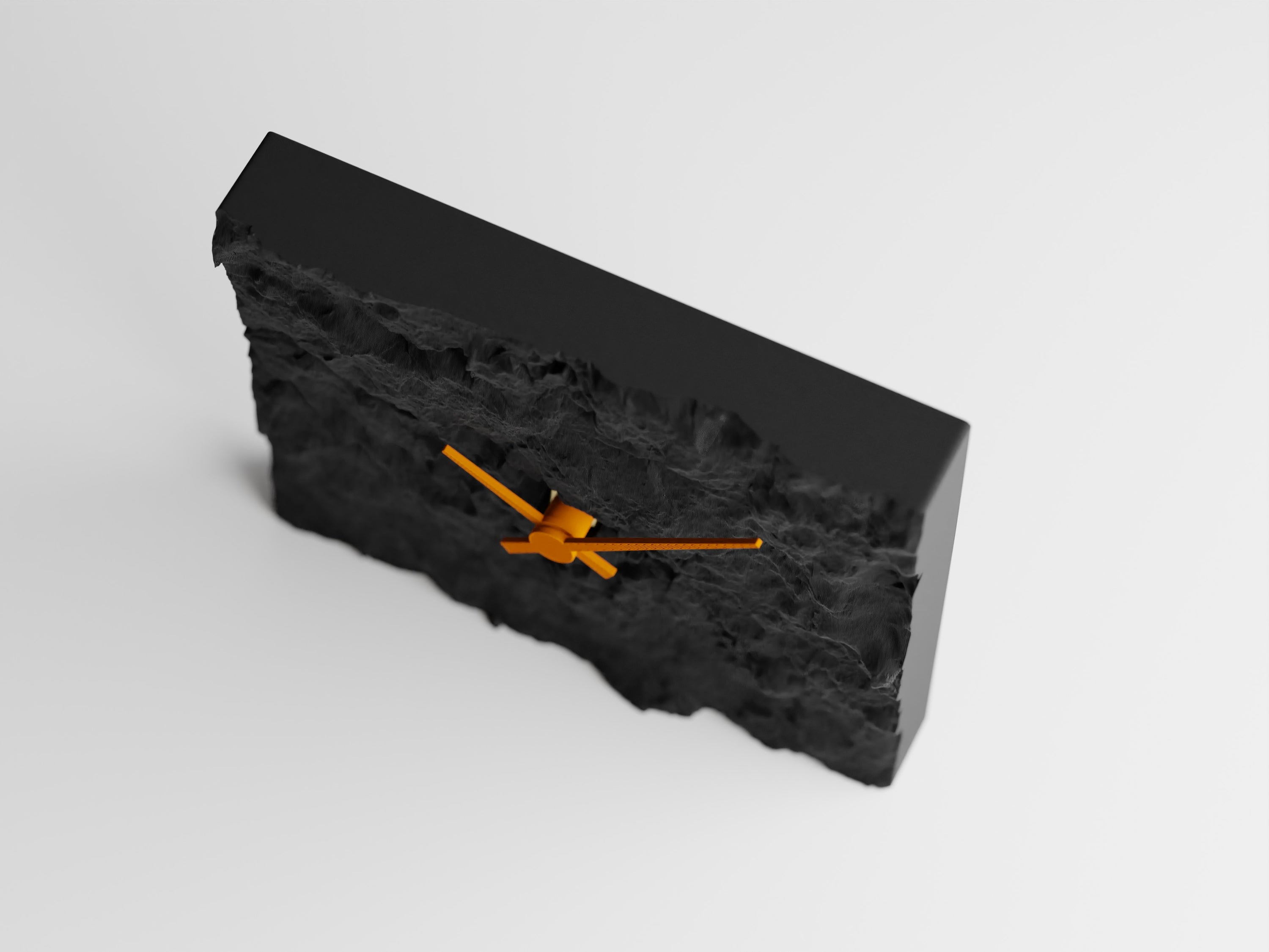 NovaLine 3D Printed Rock Clock With Bold Silhouette Colorful Finishes