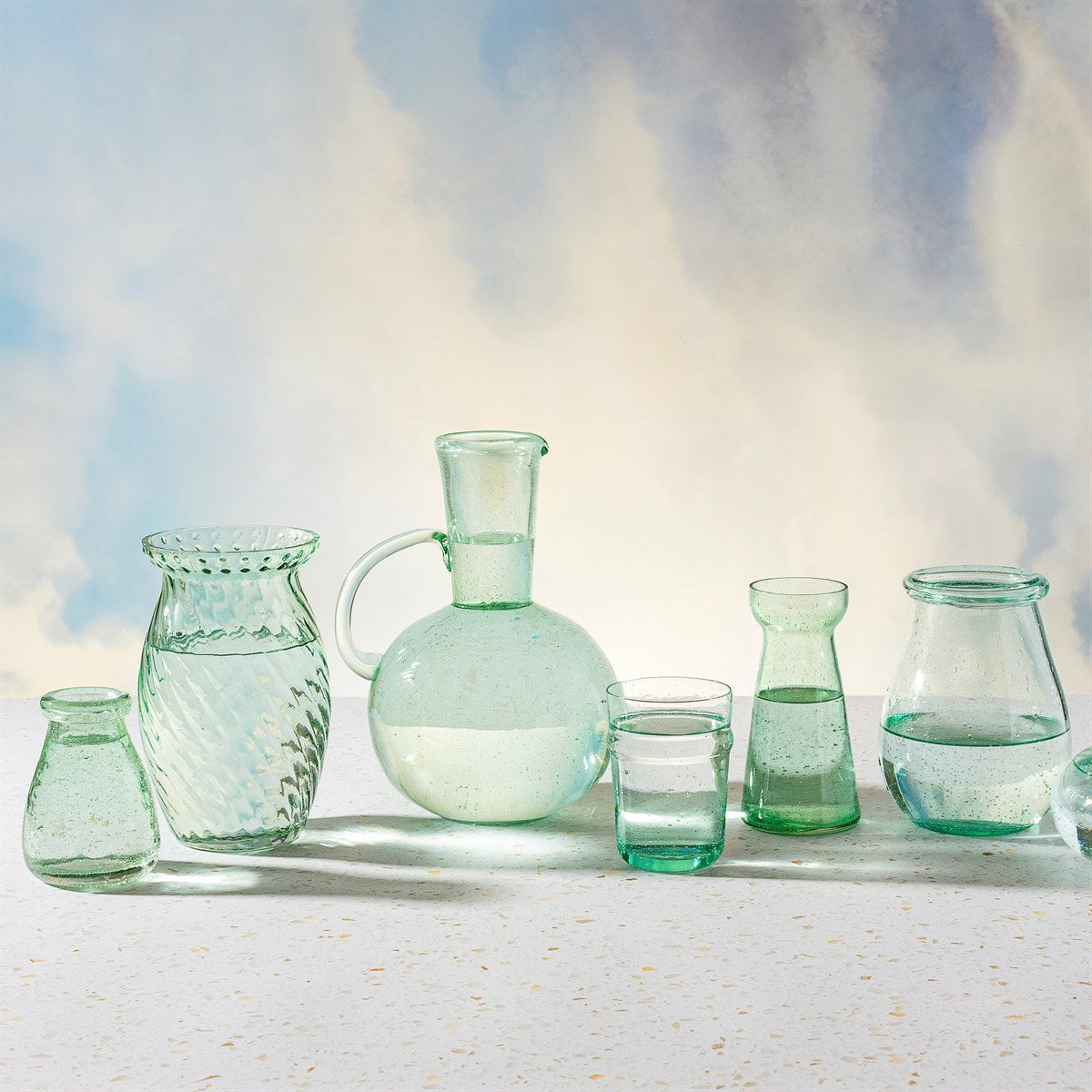 Sass And Belle Tall Recycled Glass Jug