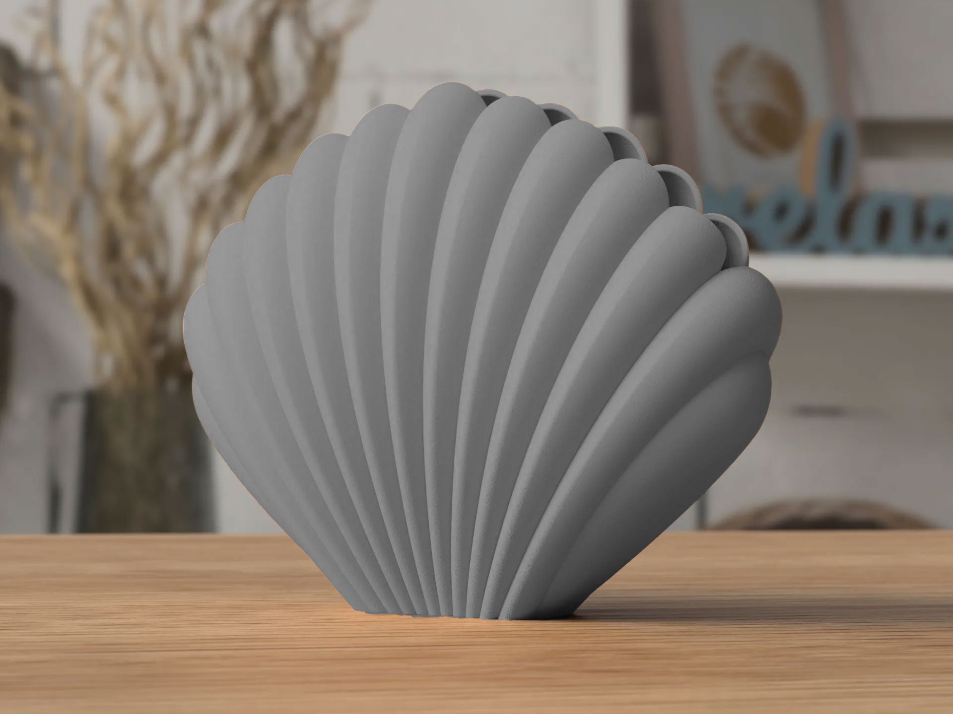NaturaForm Seashell Vase Eco Friendly Matte