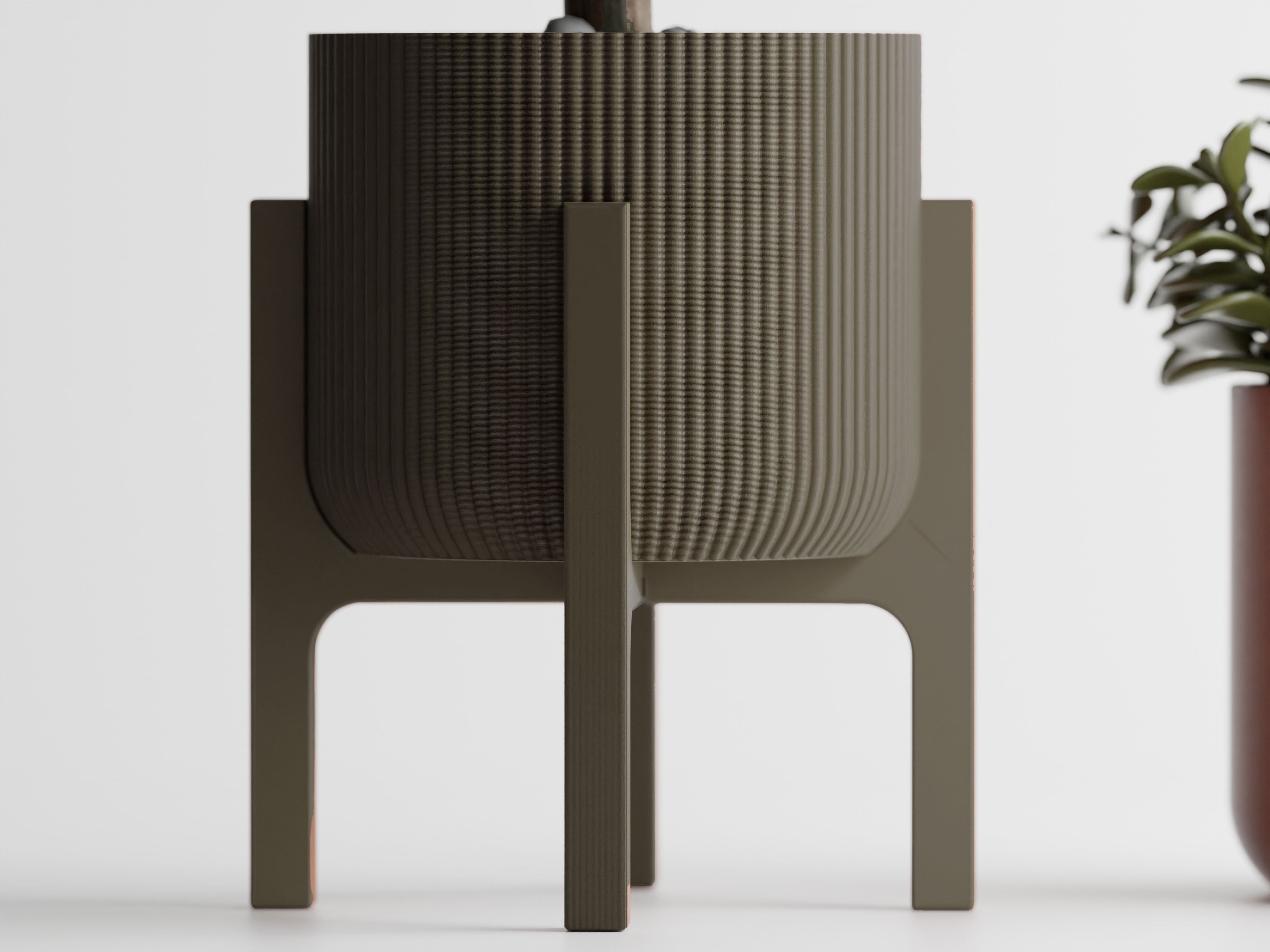 Elevare 3D Printed Plant Pot On Four Legged Platform