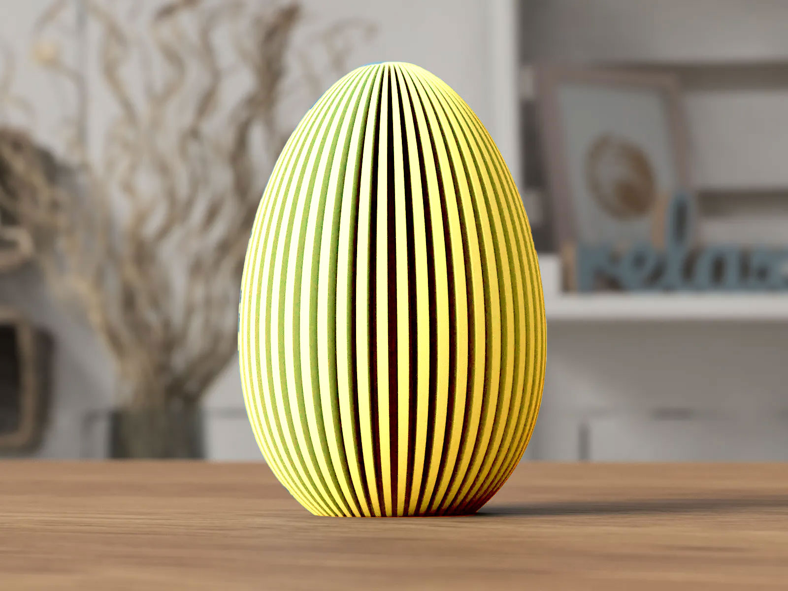 LumiEgg Glowing 3D Printed Easter Egg Centerpiece Large And Small