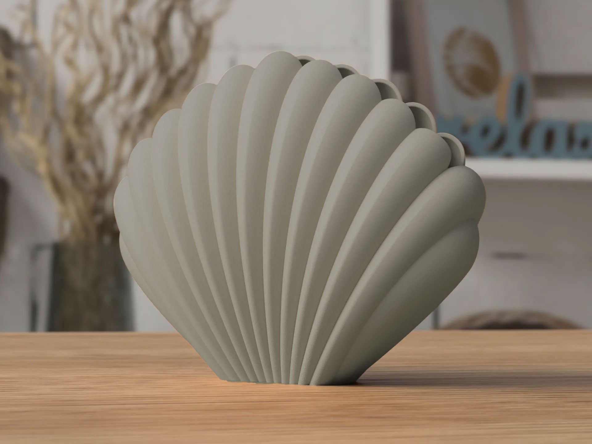 NaturaForm Seashell Vase Eco Friendly Matte