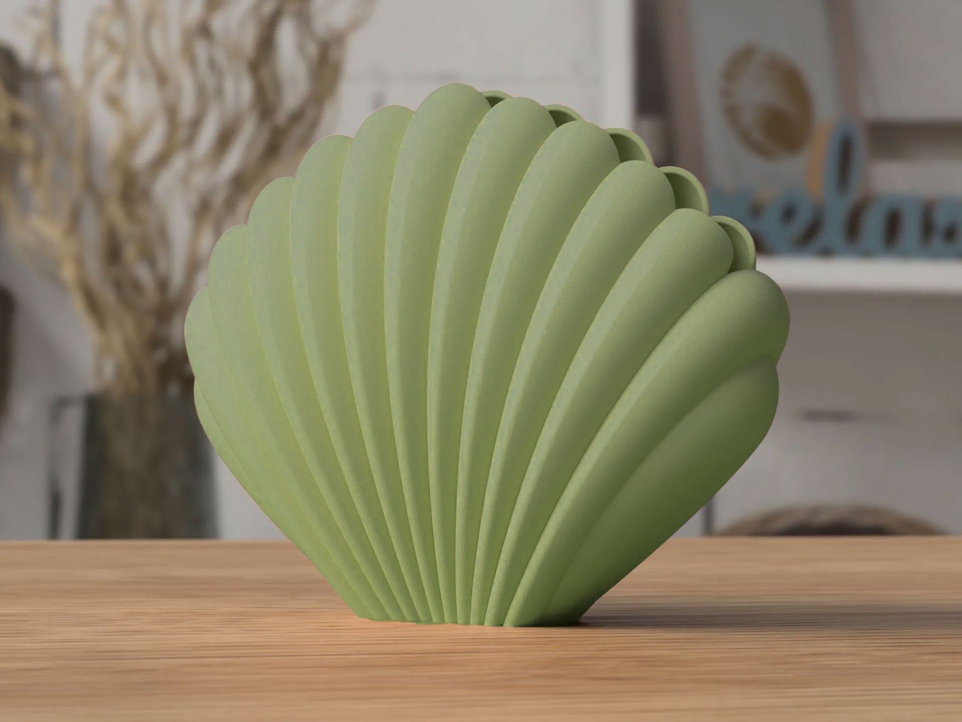 NaturaForm Seashell Vase Eco Friendly Matte