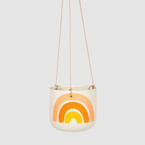 Sass & Belle Rainbow Hanging Planter - Bring a Pop of Nature Indoors - Add Color and Life to Any Room