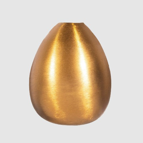Sass And Belle Matte Finish Gold Metal Vase For Home Decor