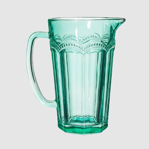 Sass &amp; Belle Clarisse Glass Jug Turquoise