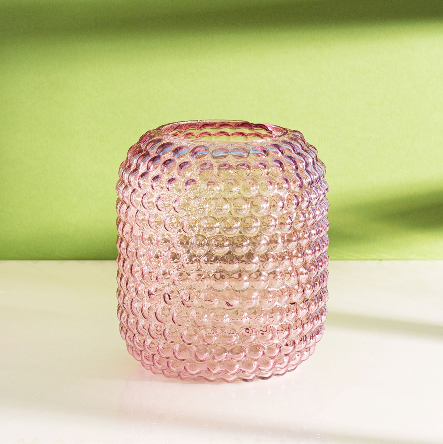 Sass And Belle Pink Glass Bobble Vase Bohemian Home Decor
