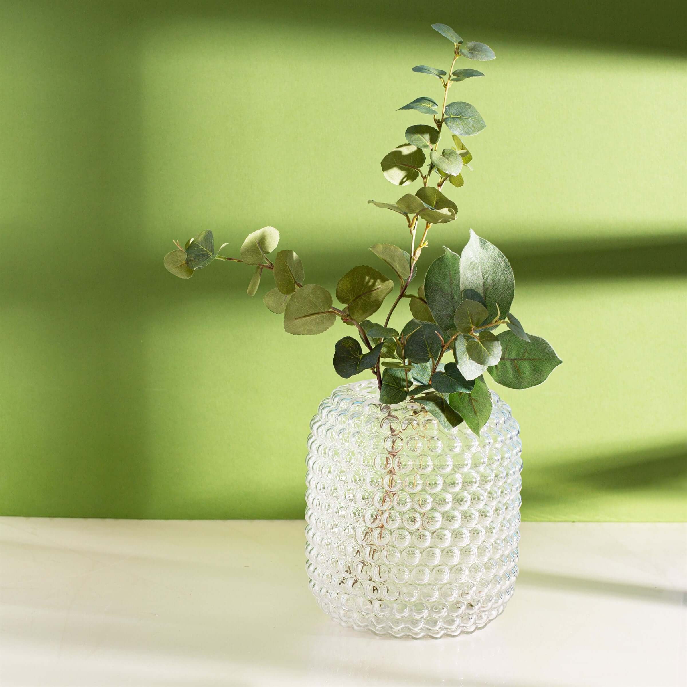 Sass And Belle Clear Glass Bobble Vase Bohemian Centerpiece