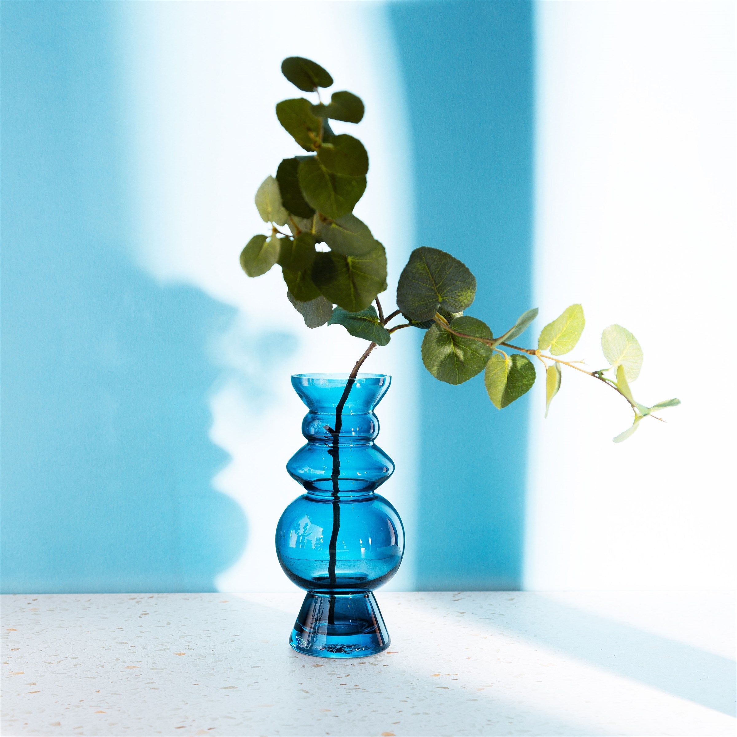 Sass & Belle Selina Glass Vase - Blue