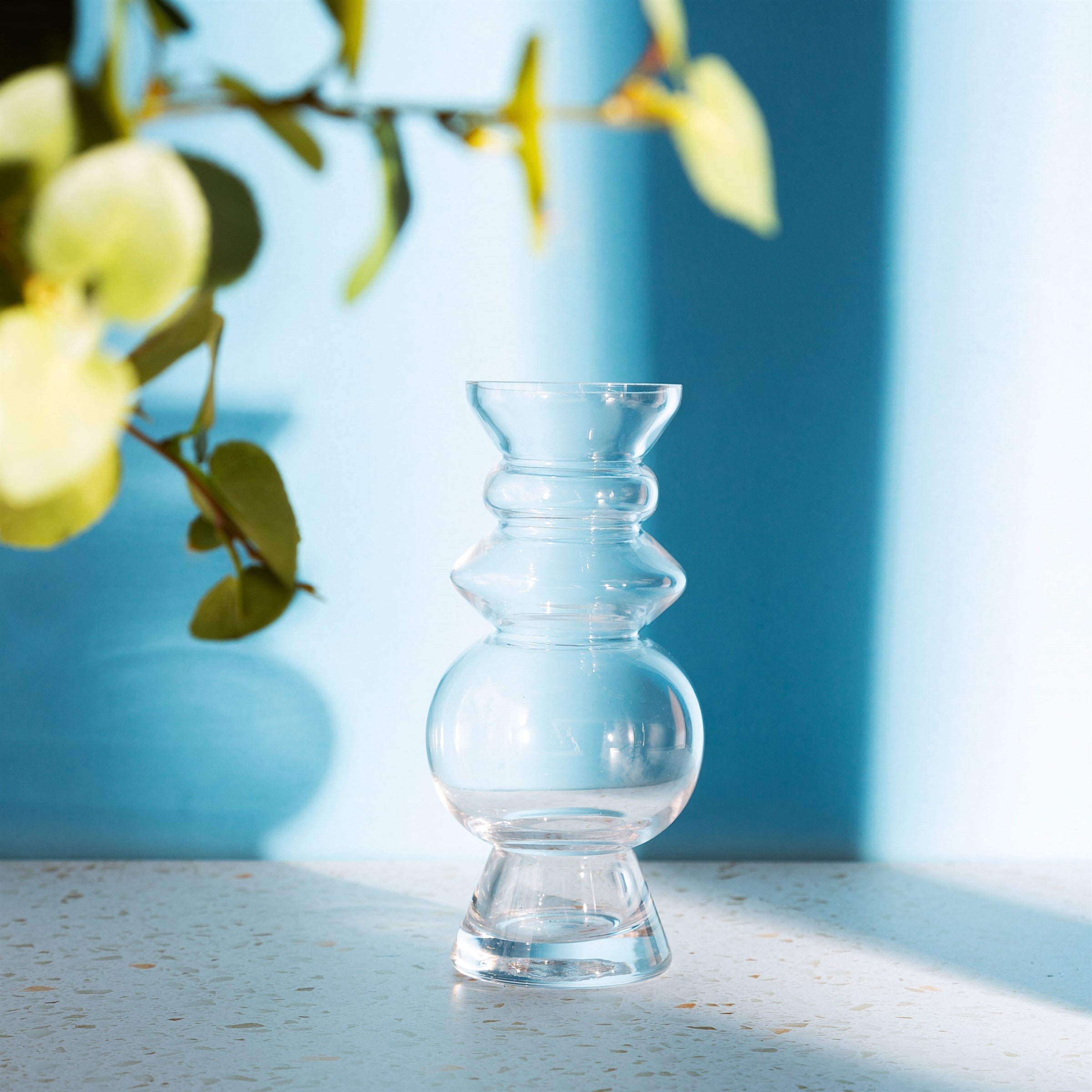 Sass And Belle Selina Glass Vase Clear Boho Home Decor