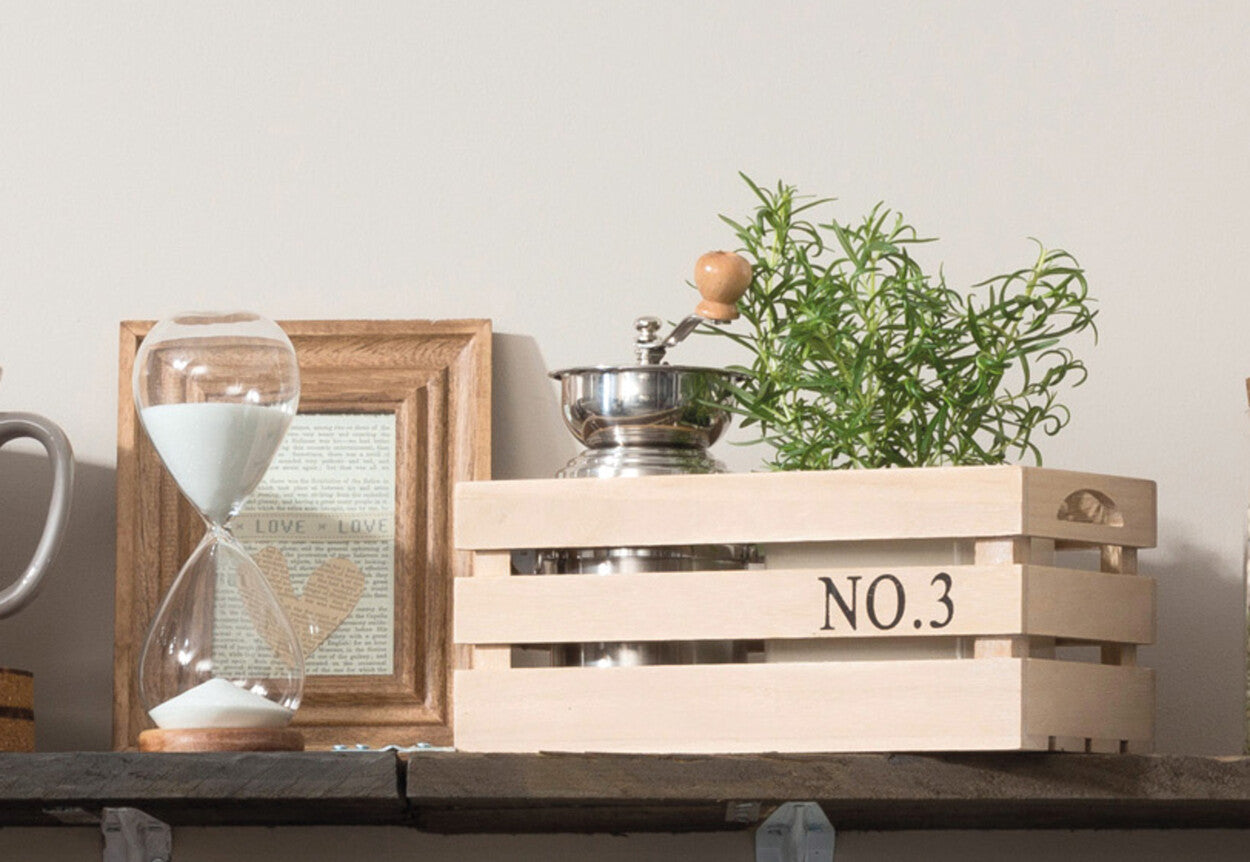 KitchenCraft Natural Elements Sand Timer with Acacia Wood Base