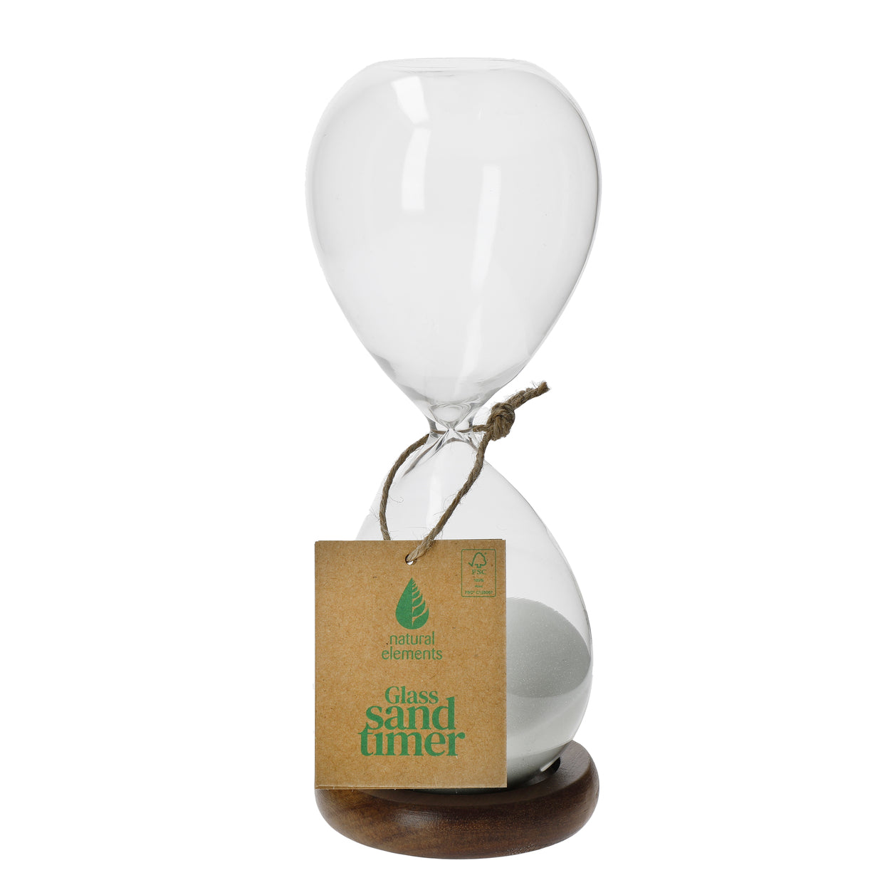 KitchenCraft Natural Elements Sand Timer with Acacia Wood Base