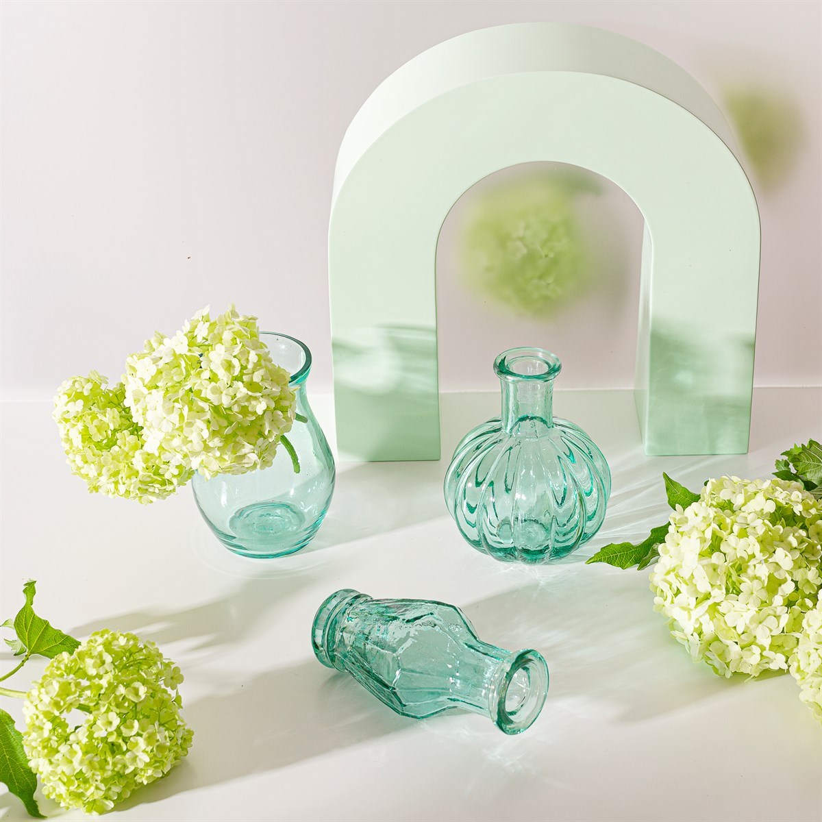 Sass & Belle Recycled Glass Vintage Bud Vase Set