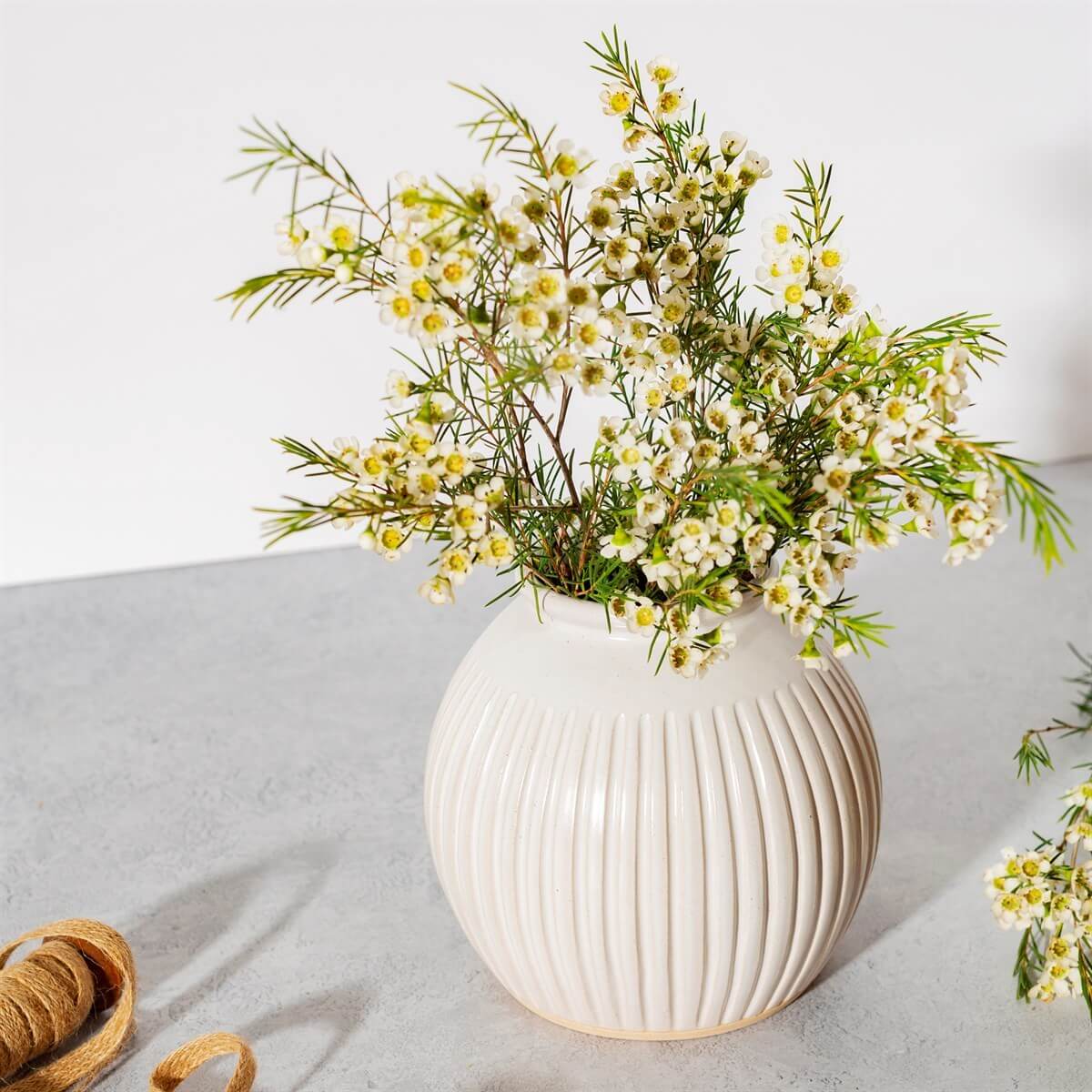 Sass and Belle Grooved Vase Japandi Style Home Decor