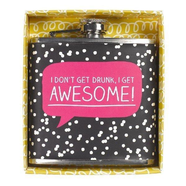 Happy Jackson - Awesome Hip Flask For Her - Barware - mzube - HAP058