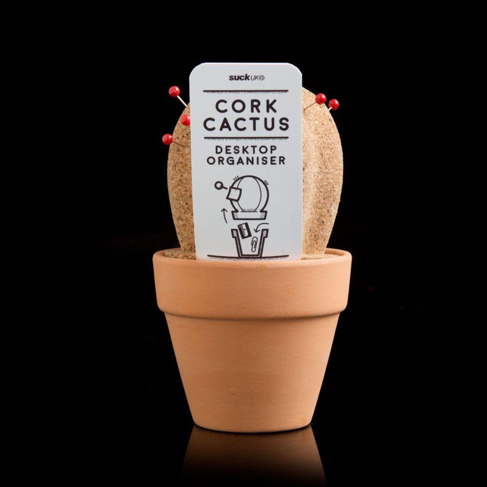 mzube - Cork Cactus Dektop Organiser - Office - mzube - SK CORKCACTUS1
