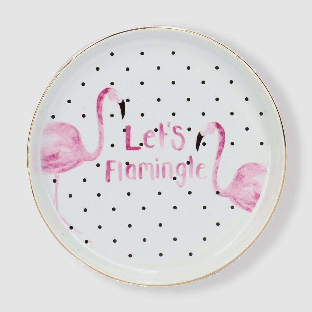 Creative Tops - Creative Tops Ava &amp; I Flamingo Round Trinket Dish - Bedroom - mzube - C000264