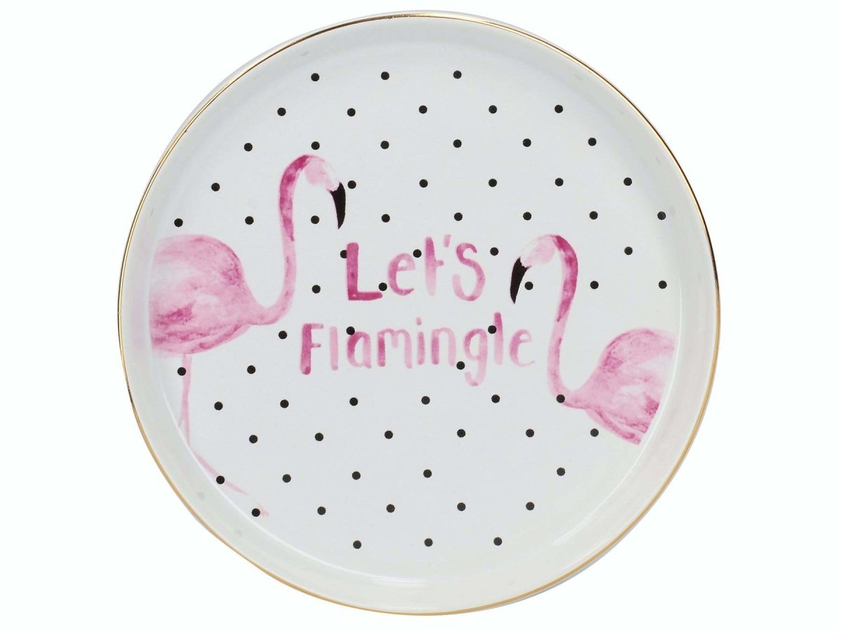 Creative Tops - Creative Tops Ava & I Flamingo Round Trinket Dish - Bedroom - mzube - C000264