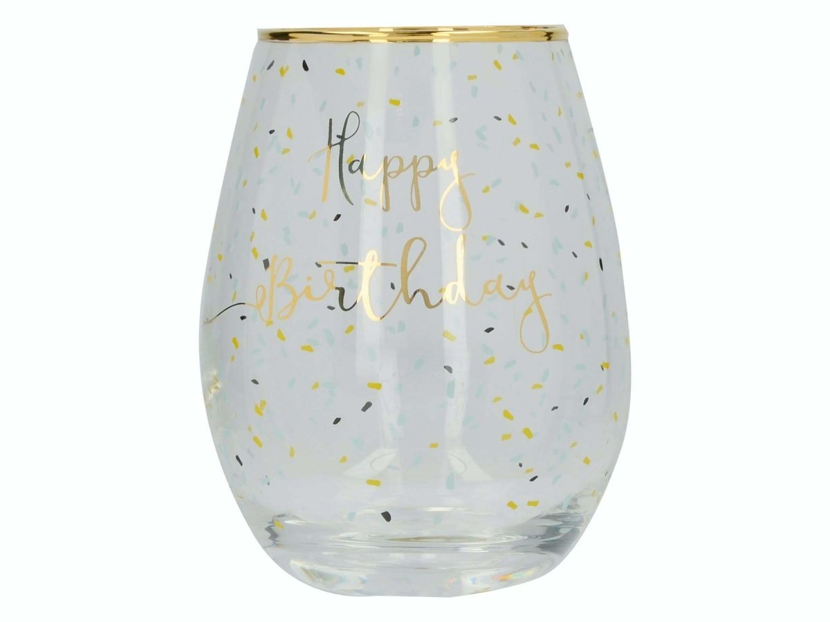 Creative Tops - Creative Tops Ava & I Birthday Stemless Wine Glass - Barware - mzube - 5226395