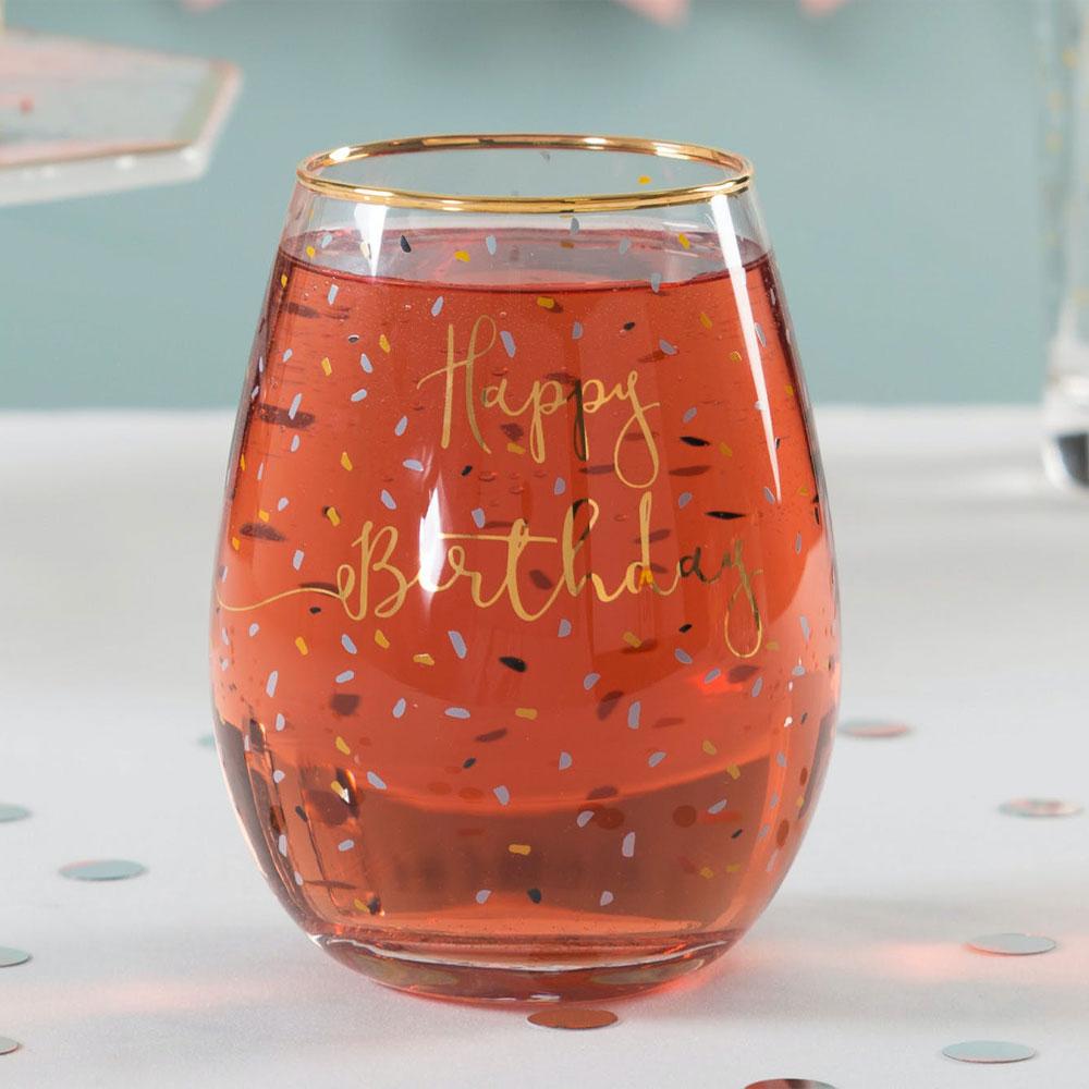 Creative Tops - Creative Tops Ava & I Birthday Stemless Wine Glass - Barware - mzube - 5226395