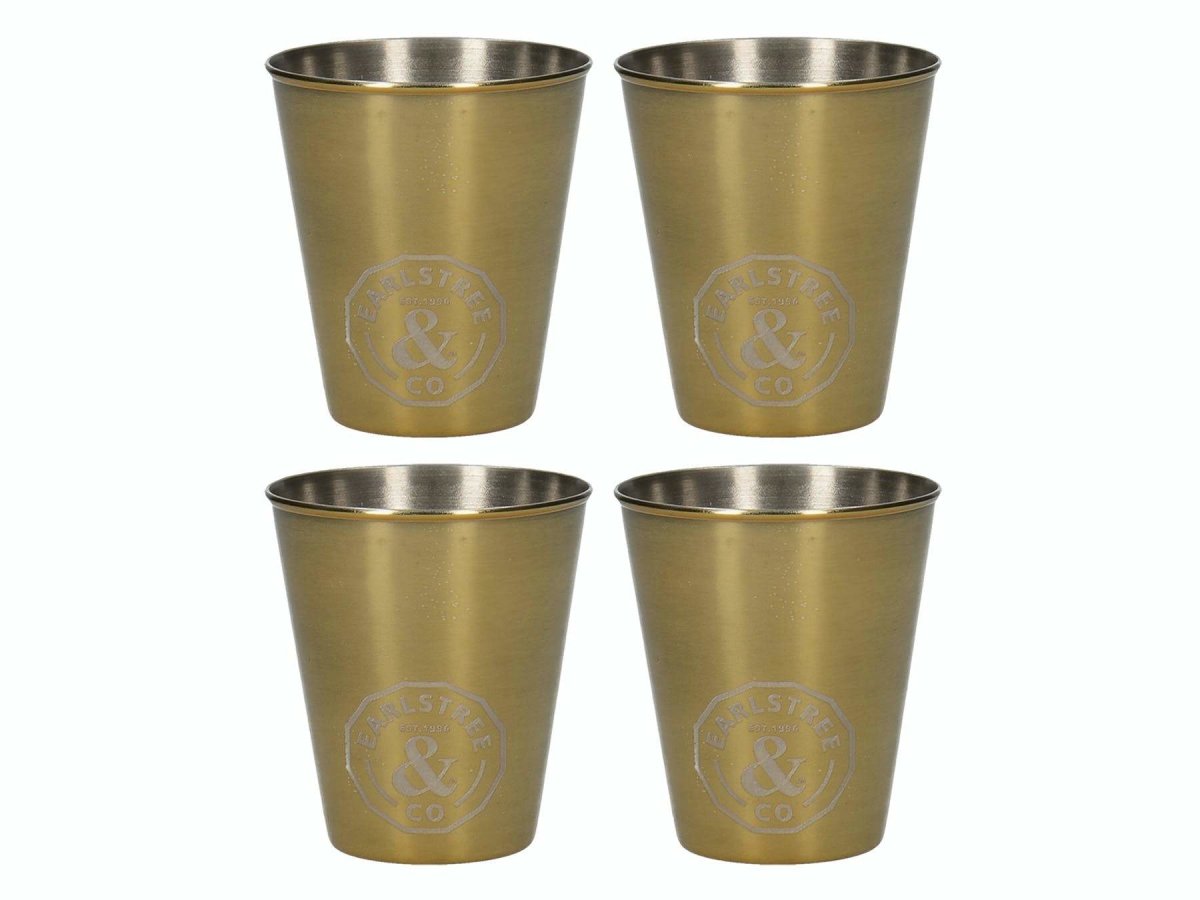 Creative Tops - Creative Tops Earlstree & Co Set Of 4 Stainless Steel Shot Glasses - Barware - mzube - 5213727