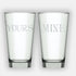 Barcraft - Creative Tops Stir It Up Set Of 2 Mine And Yours High Ball Glasses - Barware - mzube - 7013379900