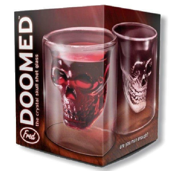 Fred - Fred Doomed Crystal Skull Shot Glass - Barware - mzube - FFDOOMED