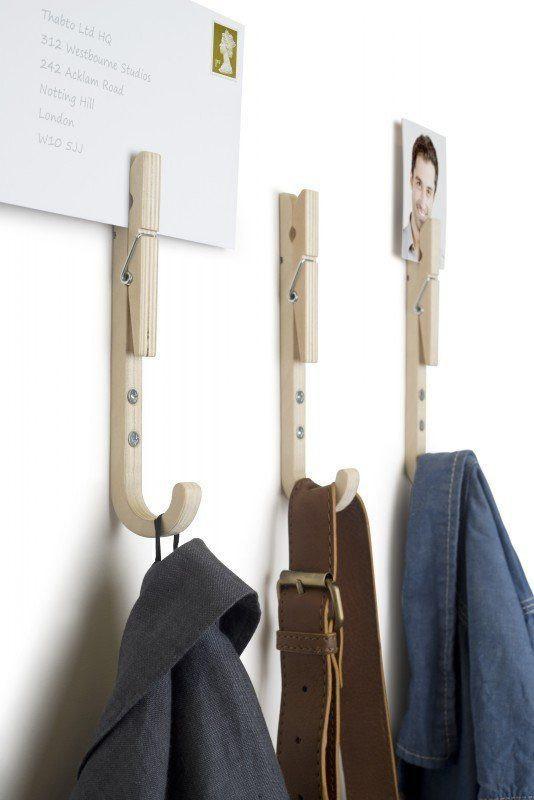 THABTO - Jpegs Wooden Coat Hooks 3 Pack - Bedroom - mzube - JPEG