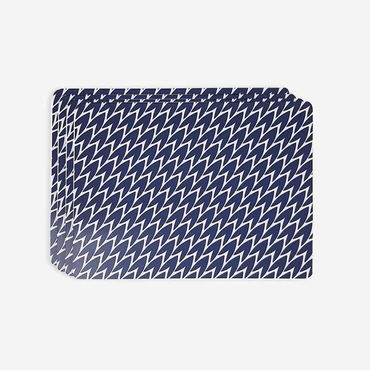 Laura Jackson - Laura Jackson Leaf Placemats Dark Blue - Set Of 4 - Serveware - mzube - LPLDB01