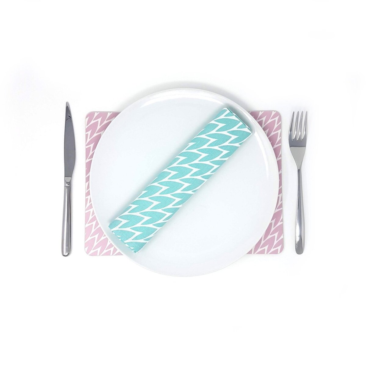 Laura Jackson - Laura Jackson Leaf Placemats Pink - Set Of 4 - Serveware - mzube - LPLPI04