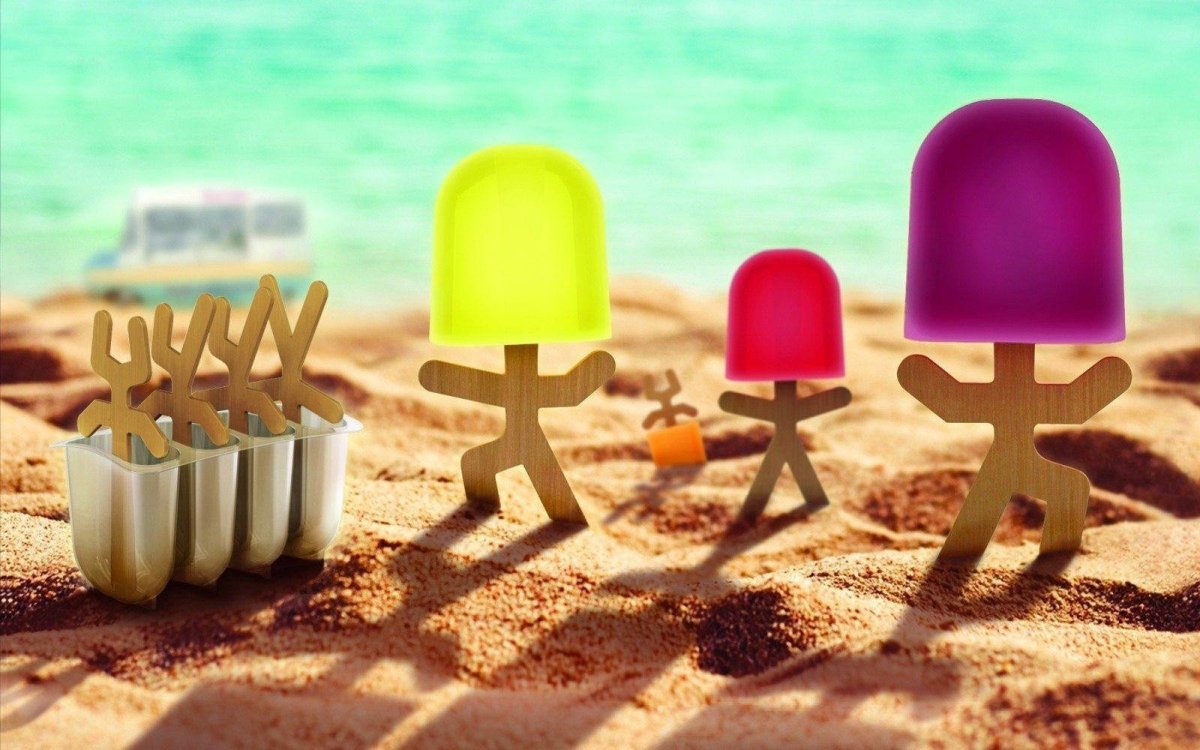 Mustard - Lollypop Men Ice Lolly Moulds - Kitchen & Dining - mzube -
