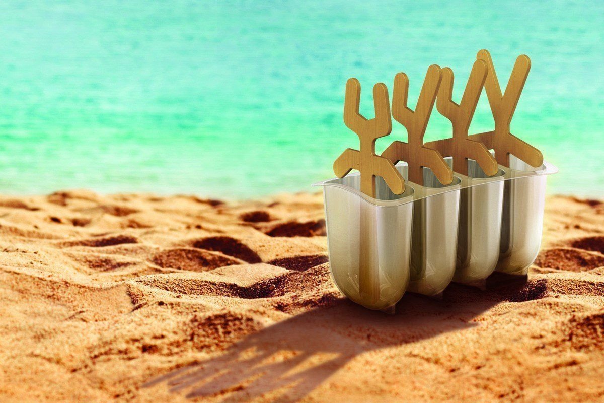 Mustard - Lollypop Men Ice Lolly Moulds - Kitchen & Dining - mzube -