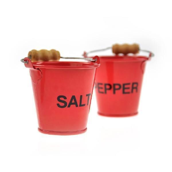 Mustard - Pinch Pots Salt And Pepper Fire Buckets - Serveware - mzube - M13015