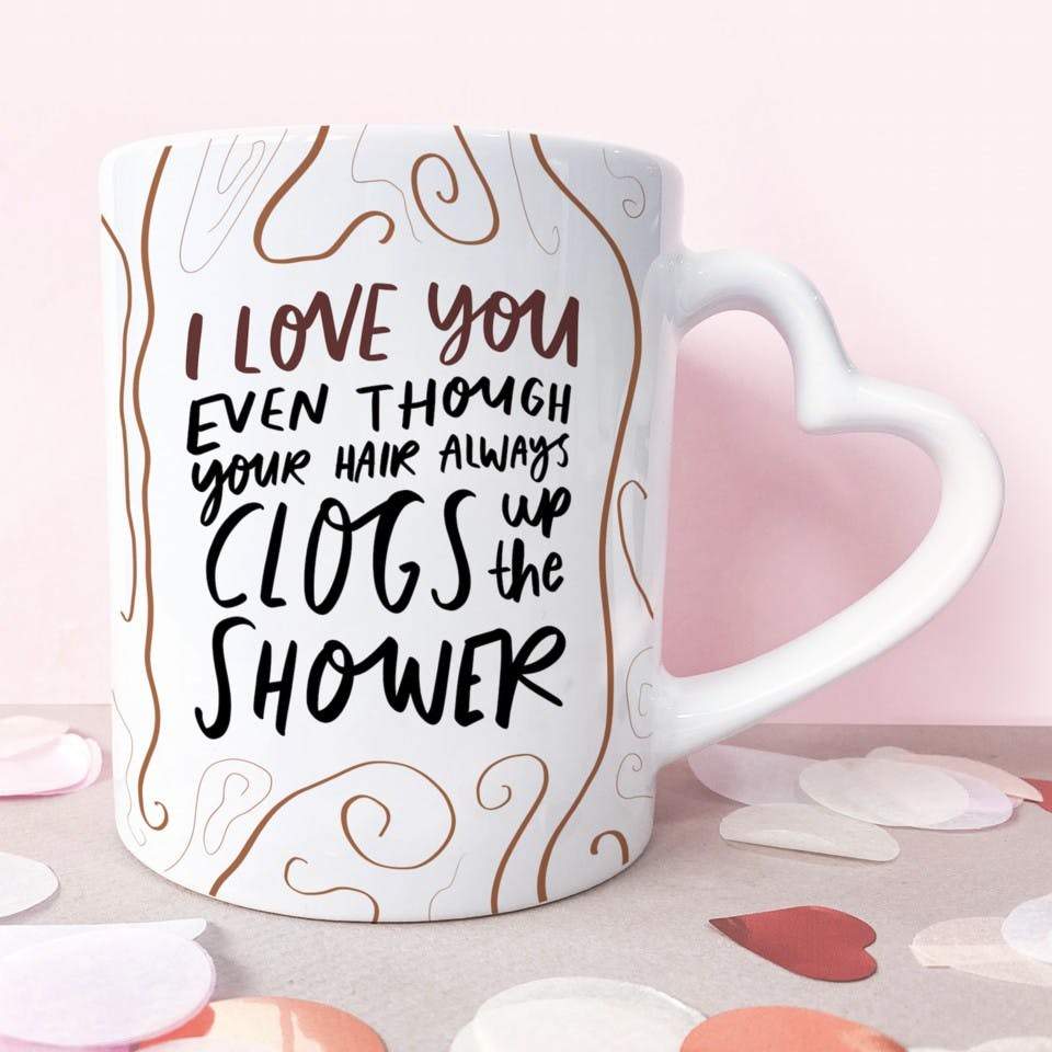 Studio Yelle - Studio Yelle Funny Girlfriend 11oz Ceramic Mug With Heart Handle - Mugs - mzube - SY-M190