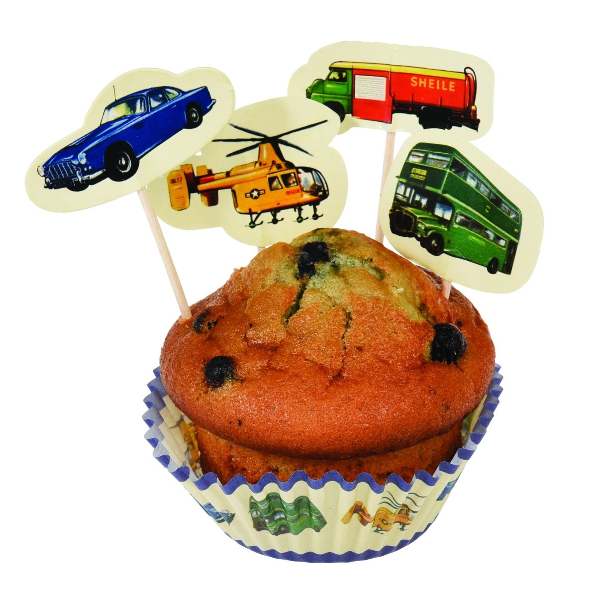 Vintage Transport Cupcake Kit